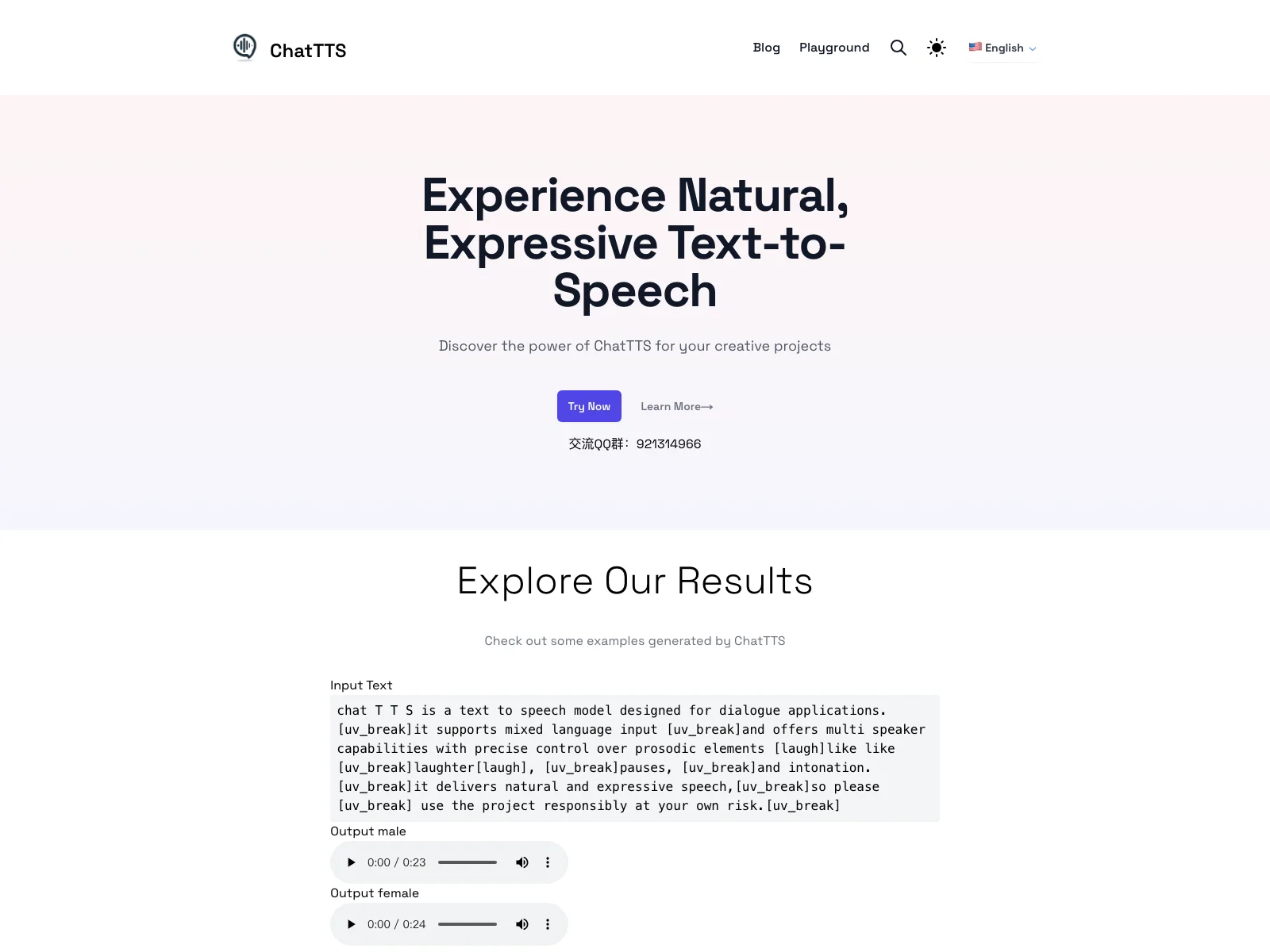 ChatTTS - Unleashing Natural and Expressive Speech