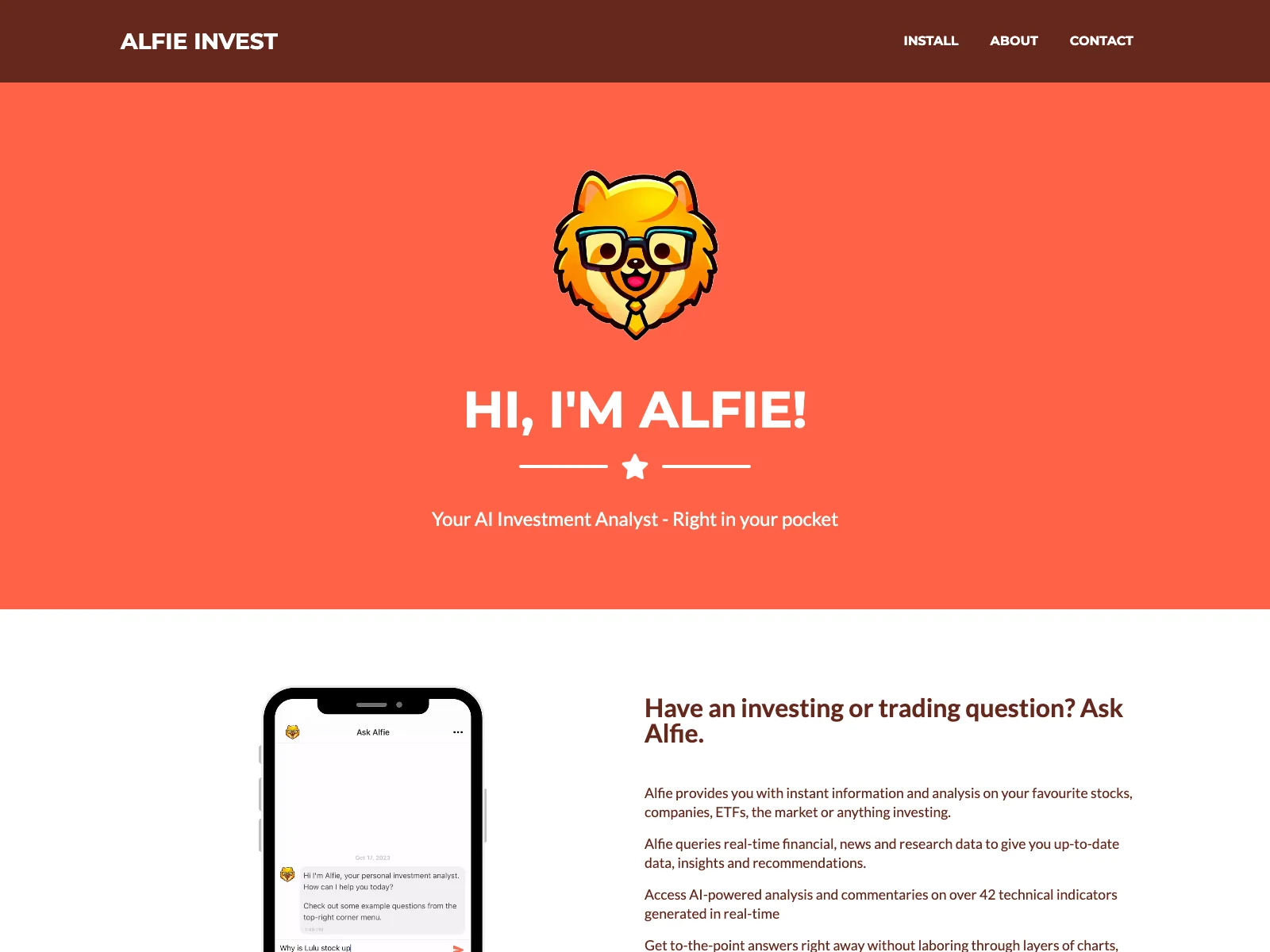 Alfie: Your Pocket AI Investment Analyst