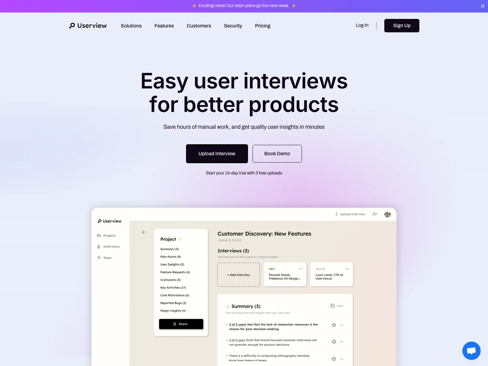 Userview: Unlock Quality User Insights Easily