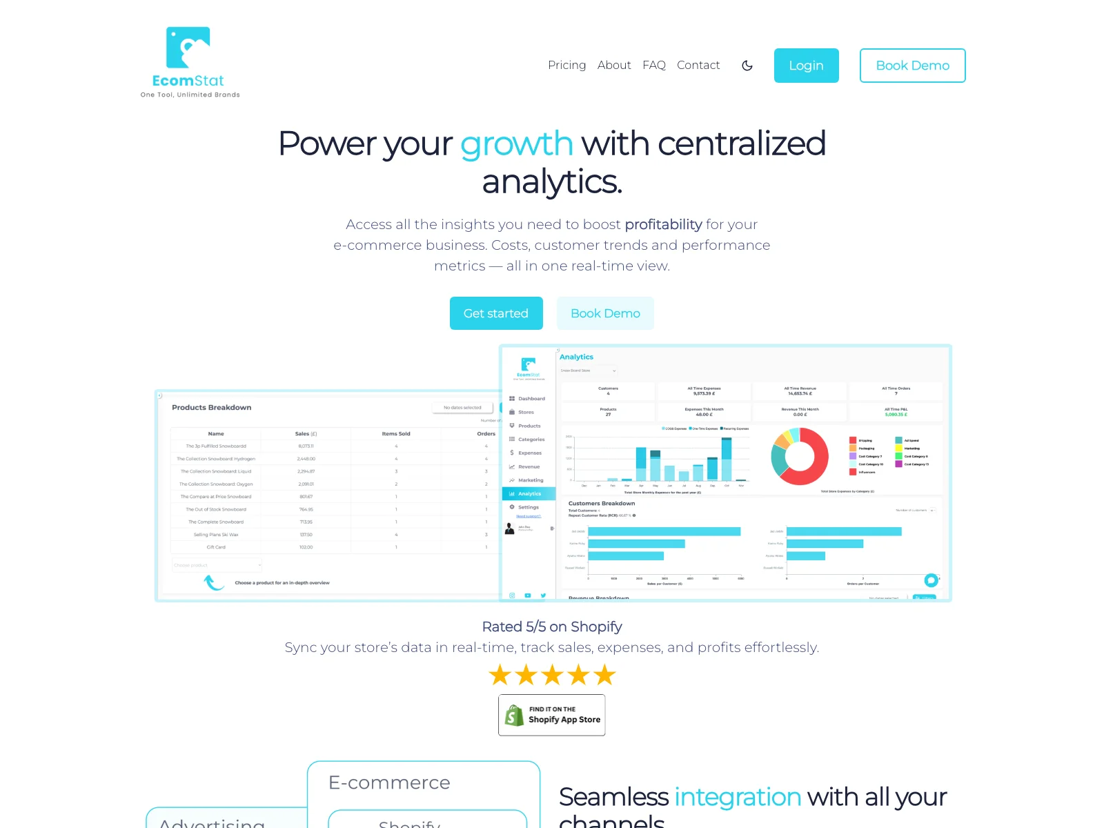 EcomStat: Unleash E-commerce Growth with Centralized Analytics