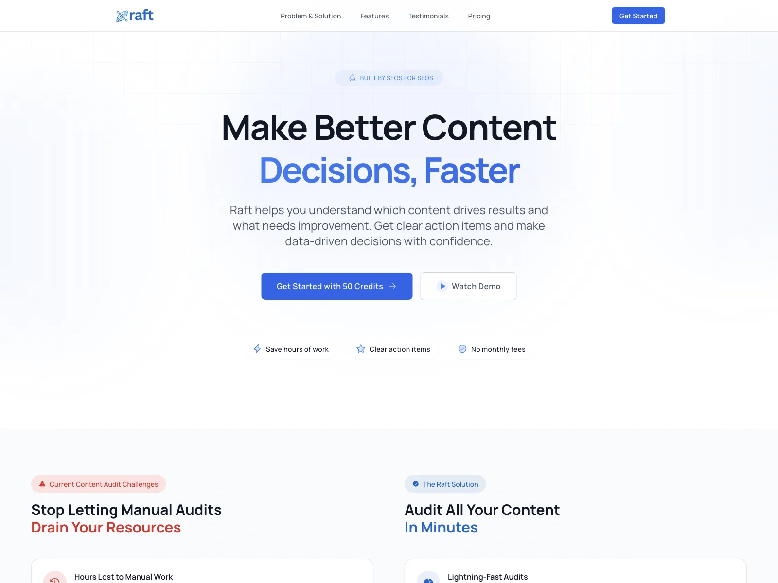 Raft: The Ultimate SEO Content Audit Tool