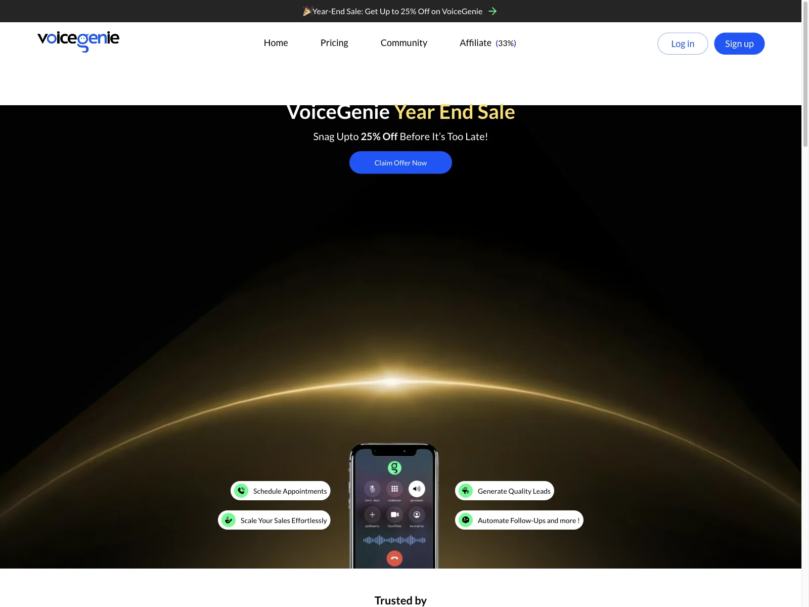 VoiceGenie: Empowering Sales with AI-Powered Voice Bot