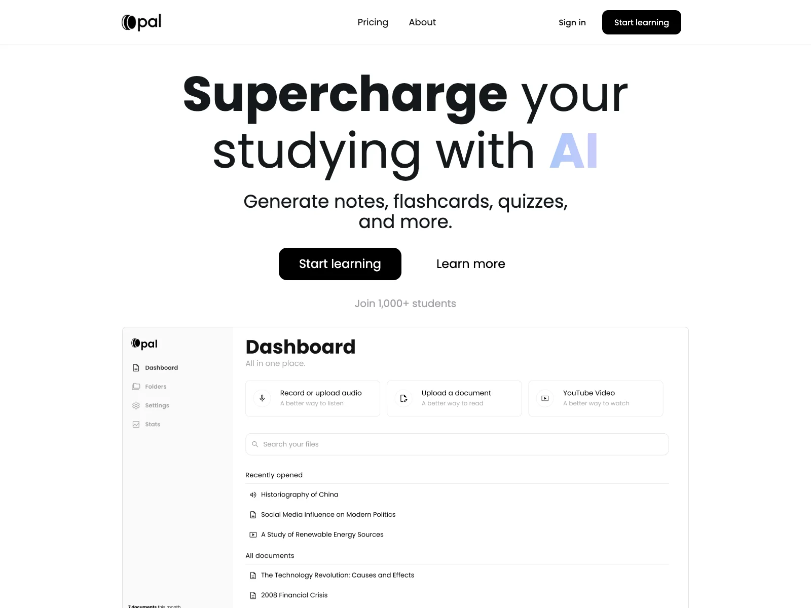 Opal: The AI-Powered Study Tool for Enhanced Learning