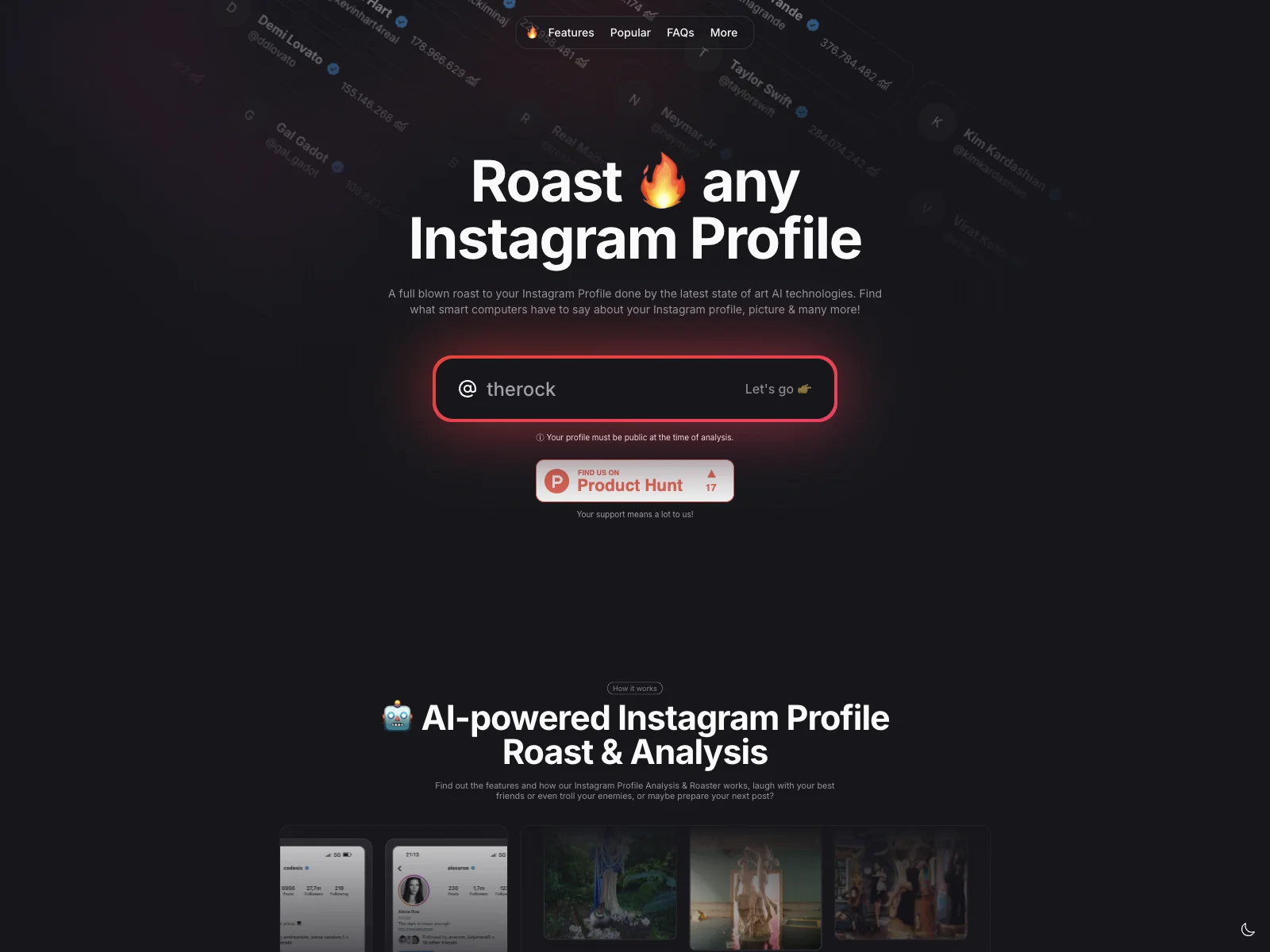 Roast 🔥 ®: Unleash Fun with AI-Powered Instagram Profile Analysis