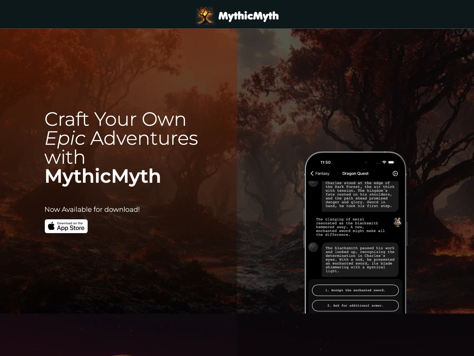 MythicMyth: Create Your Own Engaging Stories with AI