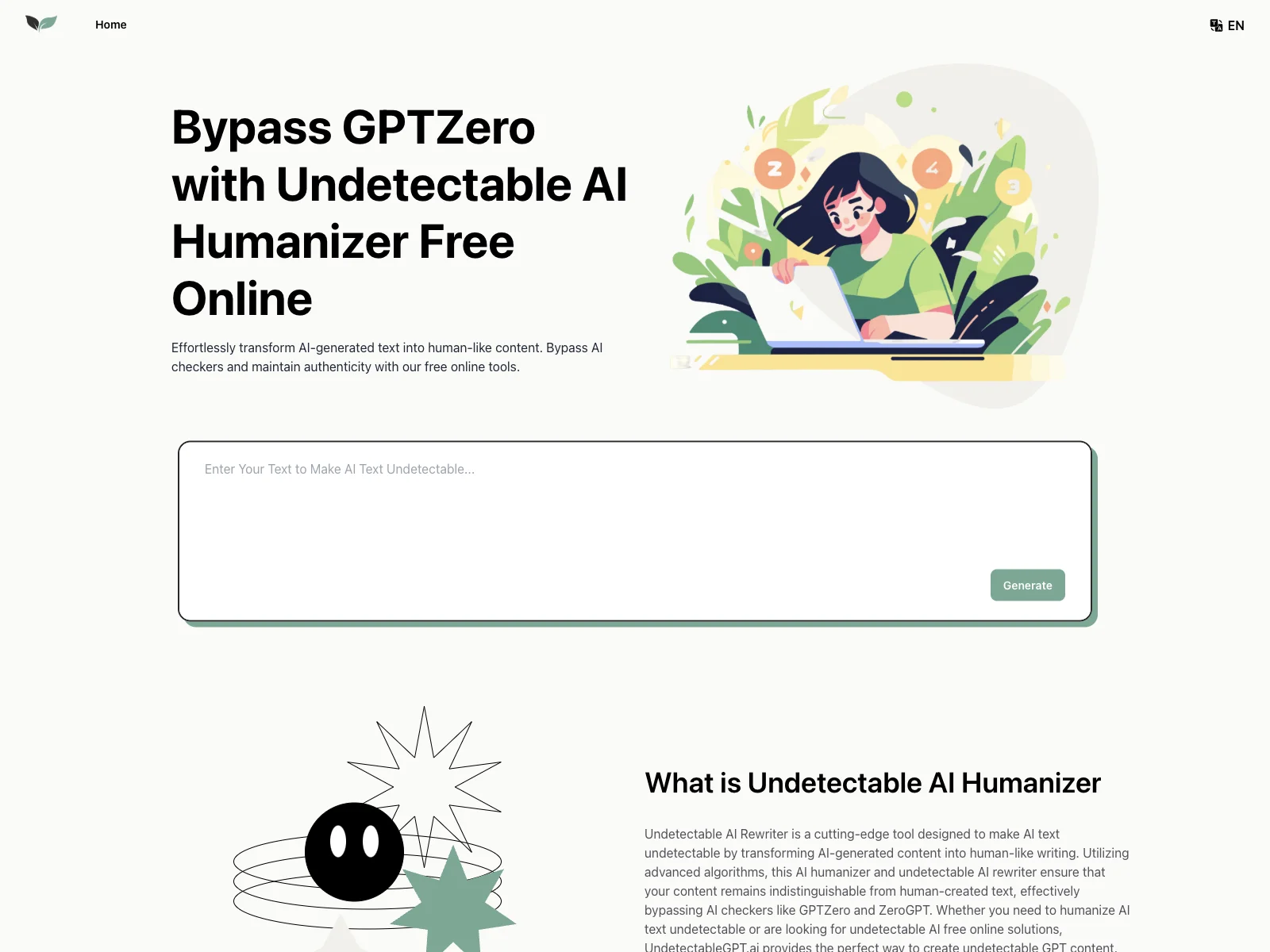 「UndetectableGPT.ai：GPTZero を回避するための検出不可能な AI ヒューマナイザー 無料オンライン」