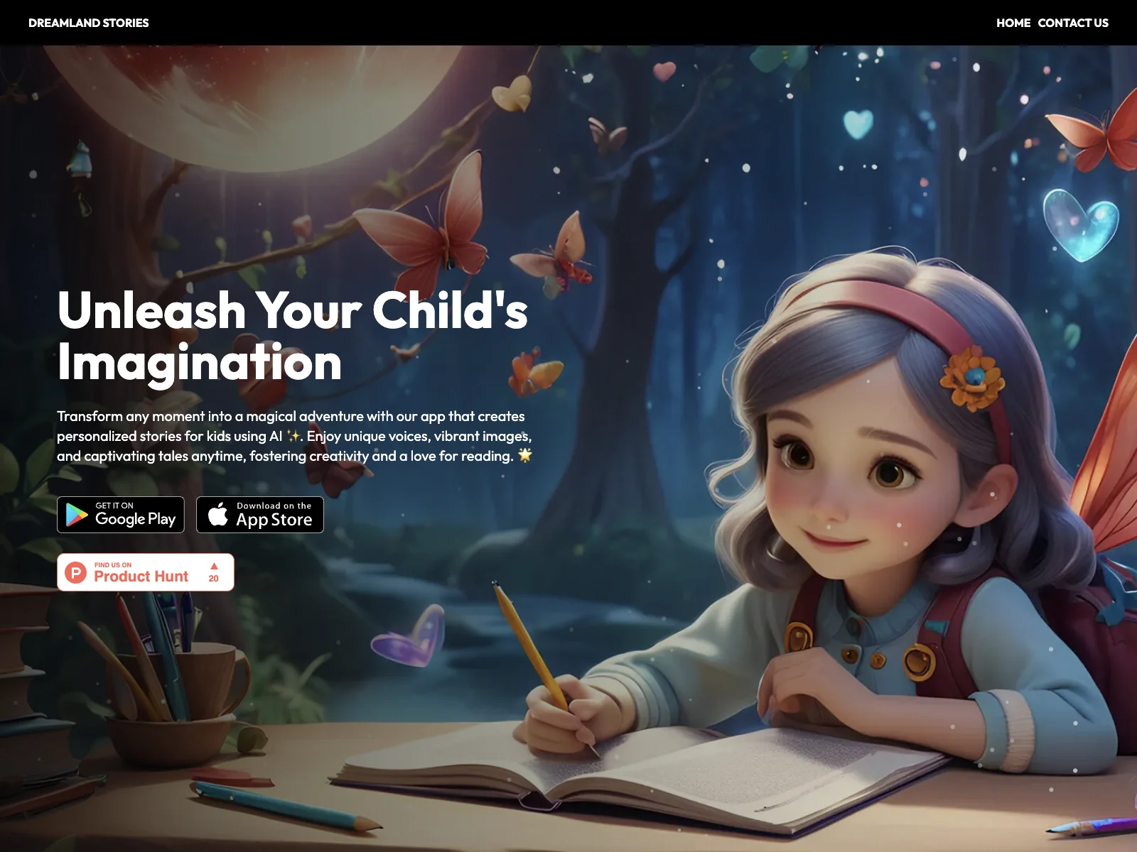 Dreamland - Create Kids Stories: Unleashing Creativity with AI