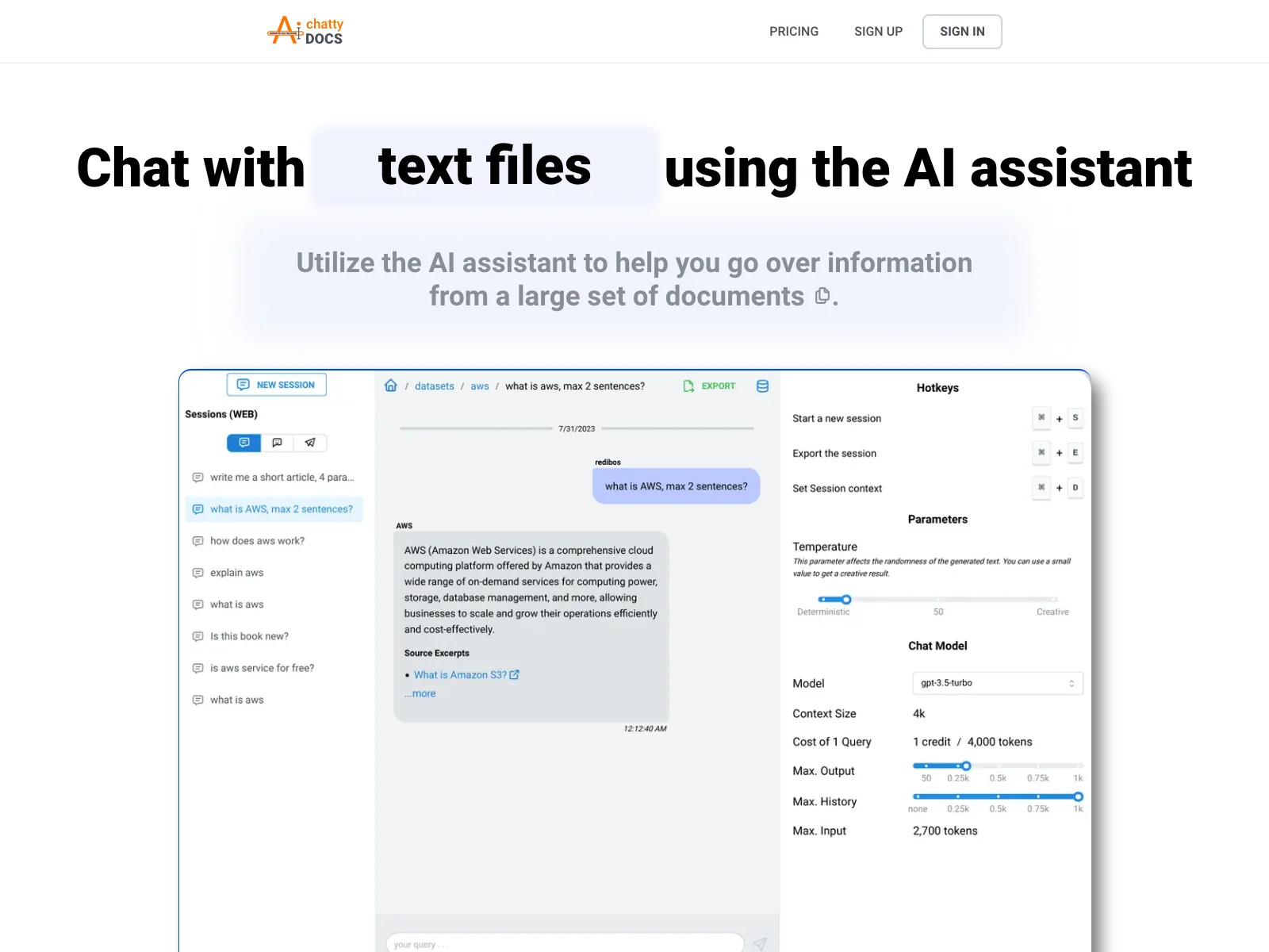 ChattyDocs: Empowering Document Interaction with AI