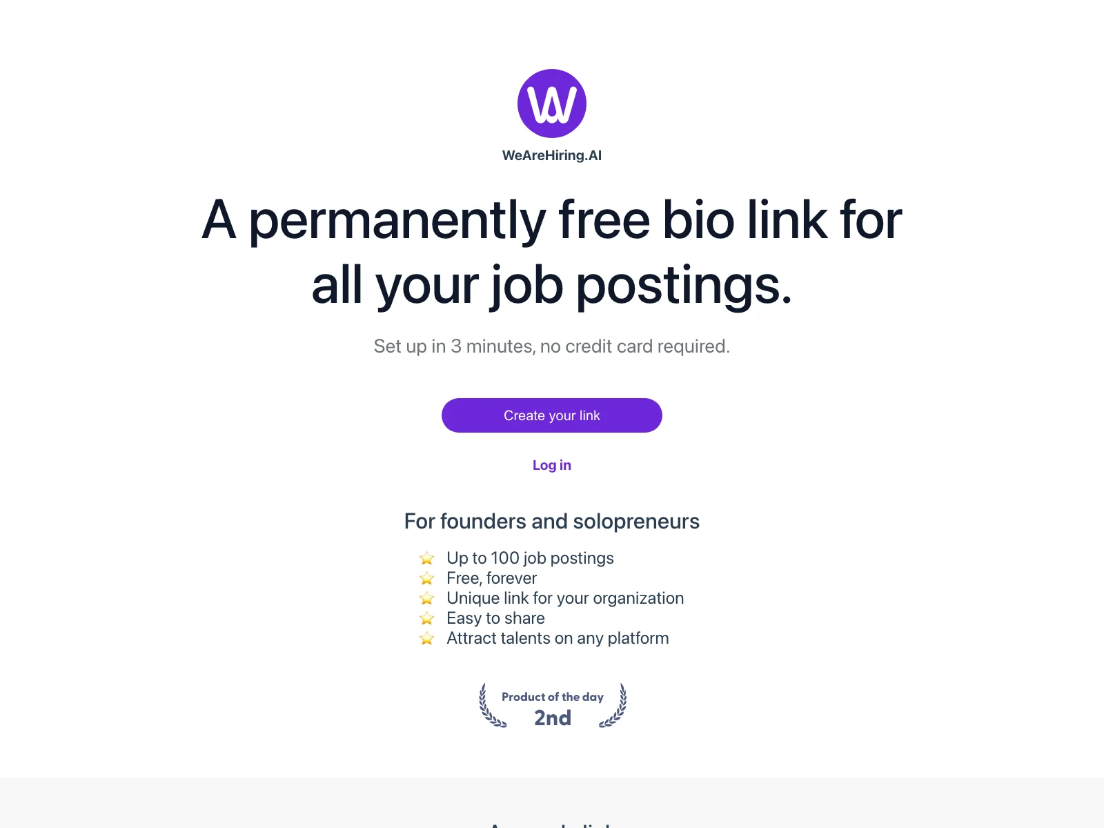 WeAreHiring.AI: Free and Efficient Job Posting Solution