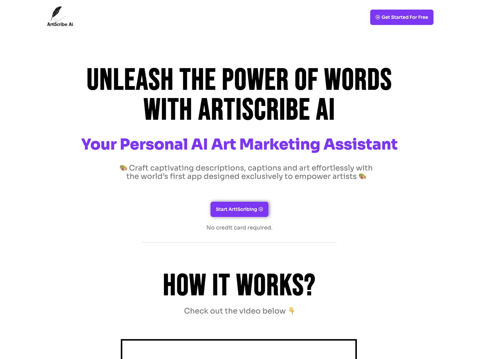 ArtiScribe AI: Unleashing Artistic Potential with AI Marketing