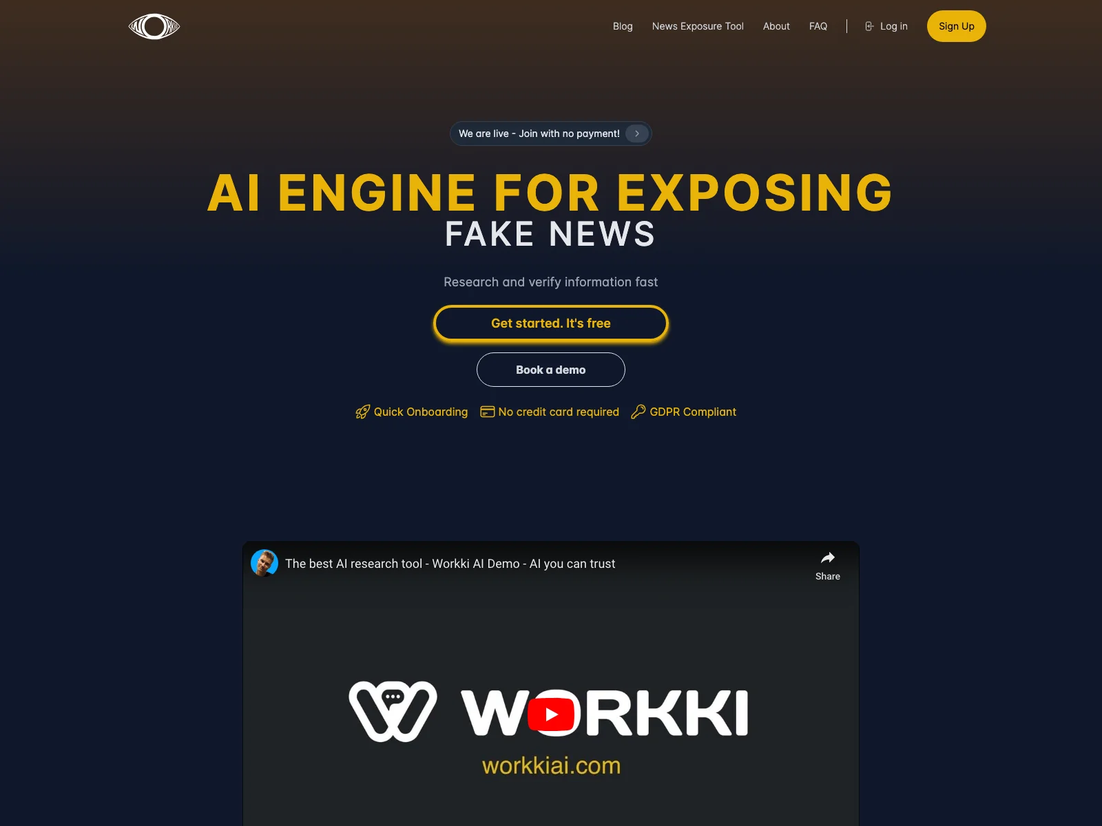 Exposing Fake News & Verifying Information Swiftly with Workki AI