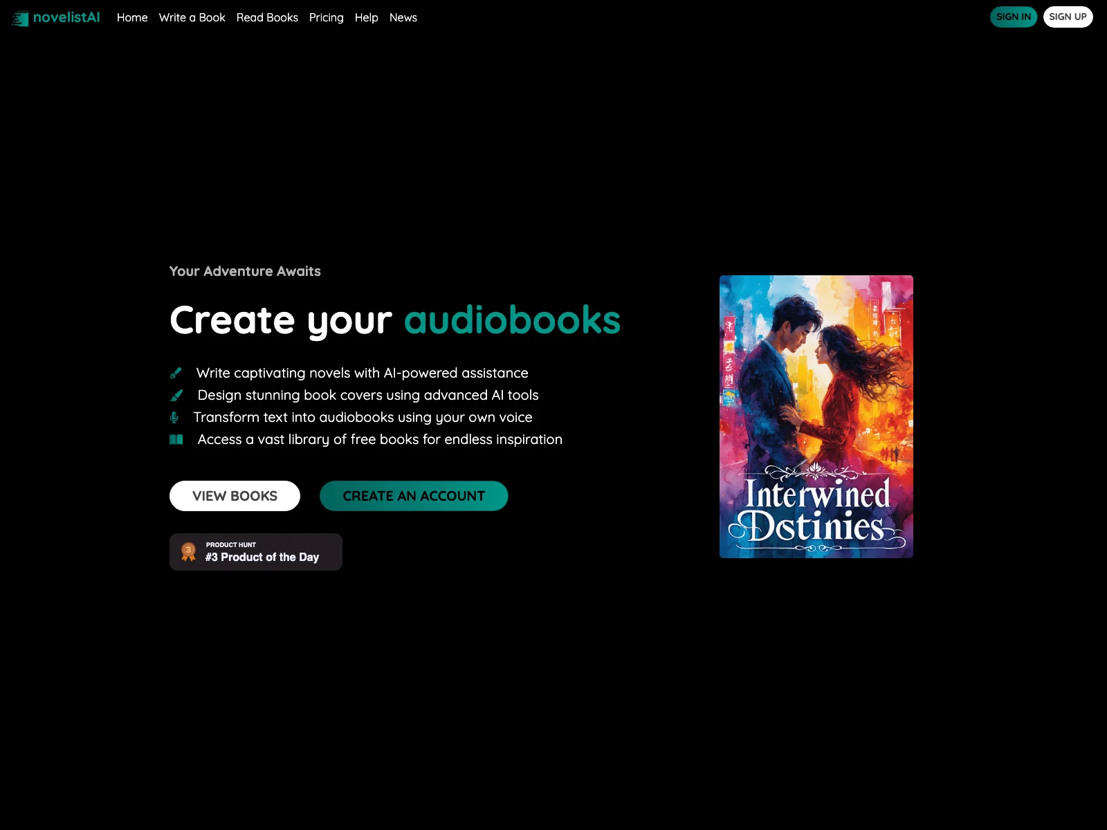 novelistAI: Create Captivating Novels and Gamebooks with AI Assistance