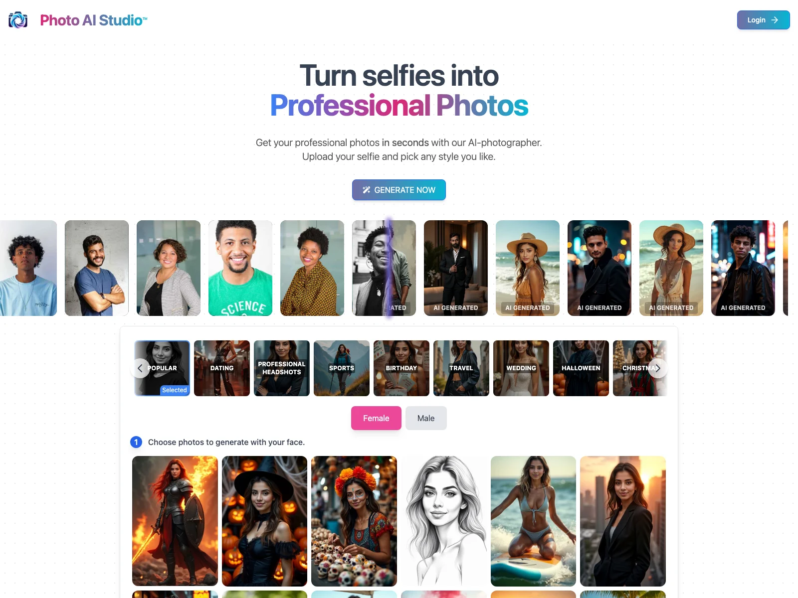 Photo AI Studio: Transform Selfies into Professional Photos