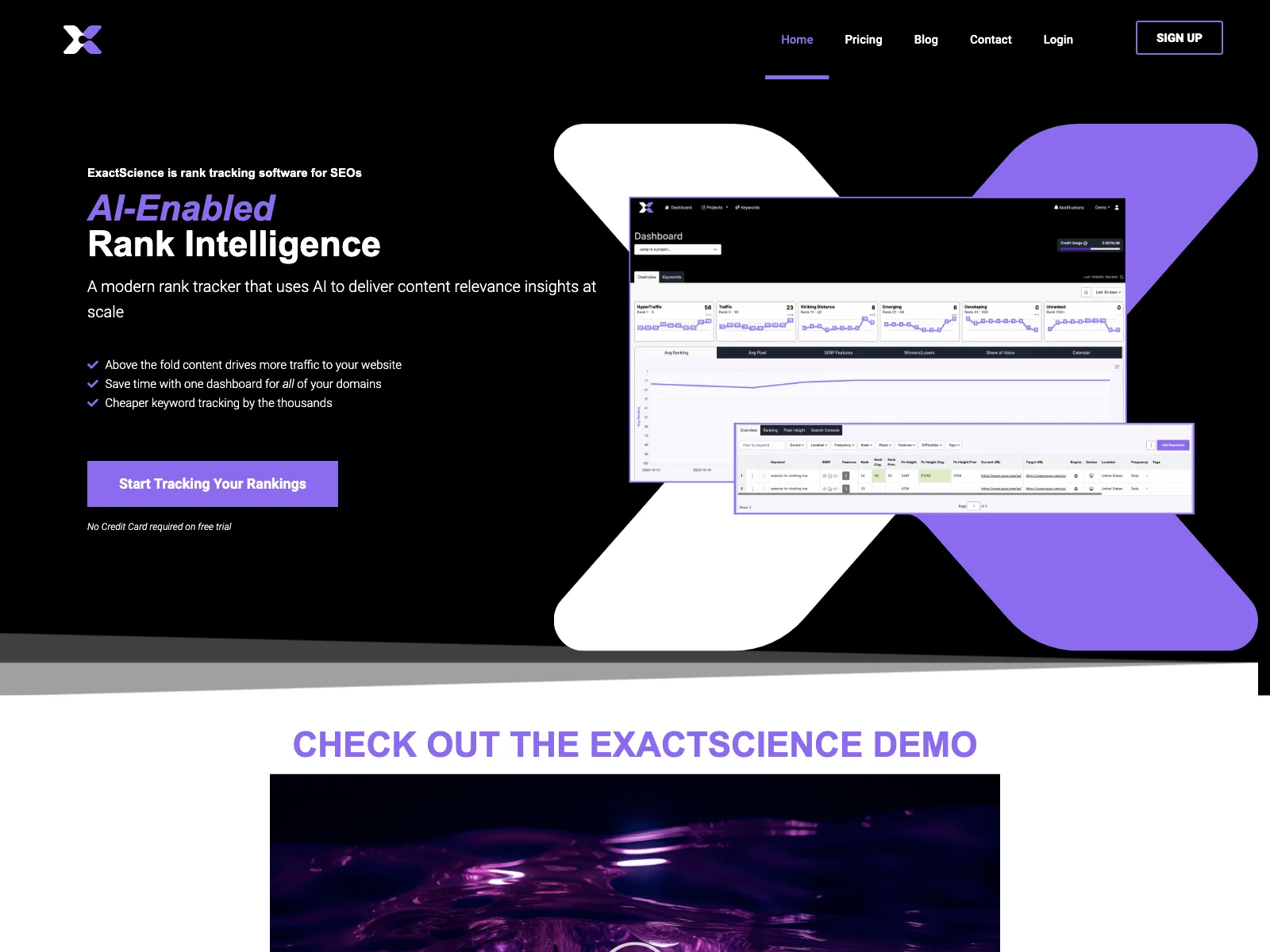 ExactScience - AI-Powered Rank Tracking for SEO Growth