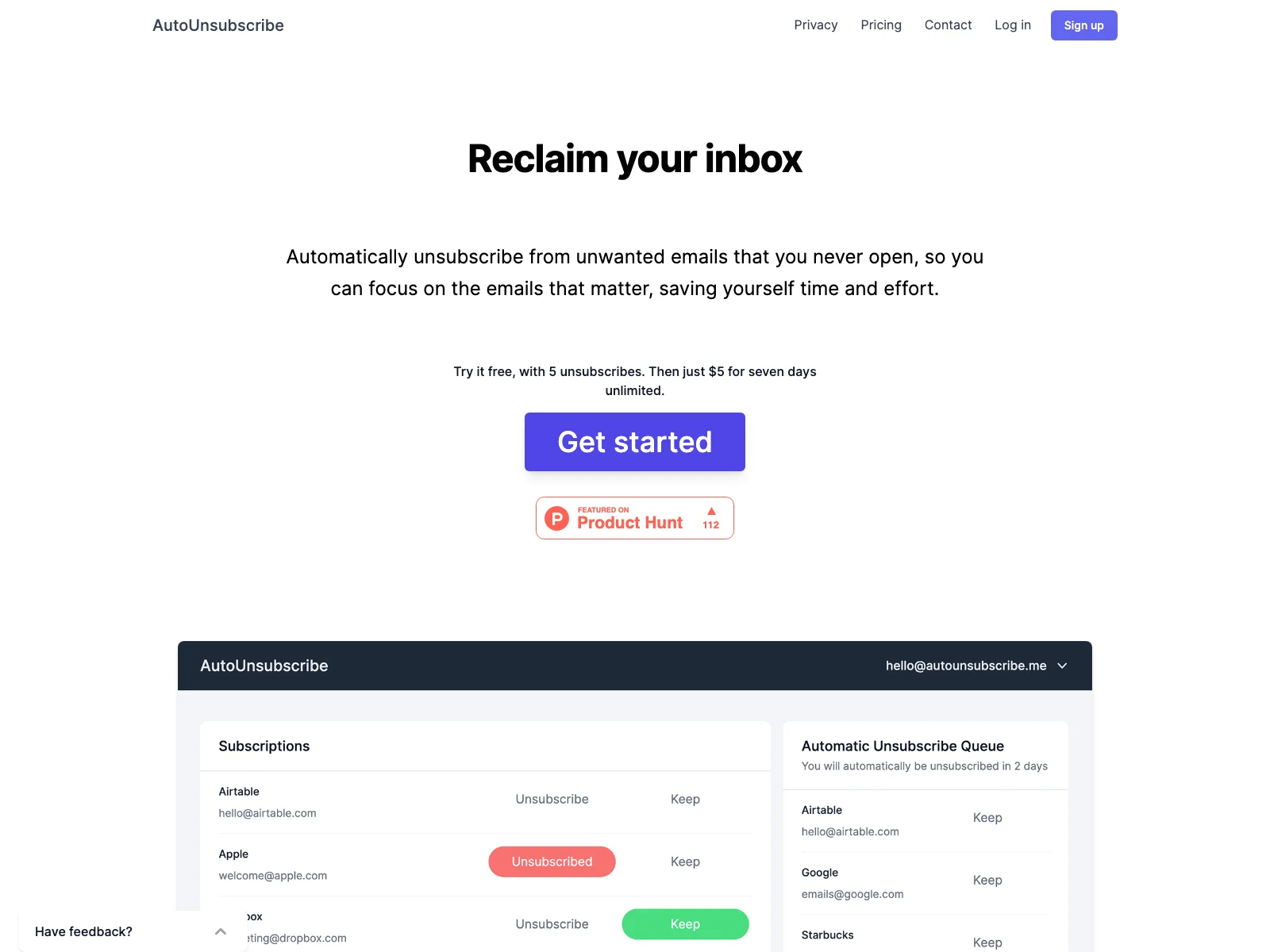 AutoUnsubscribe: Simplify Your Email Inbox