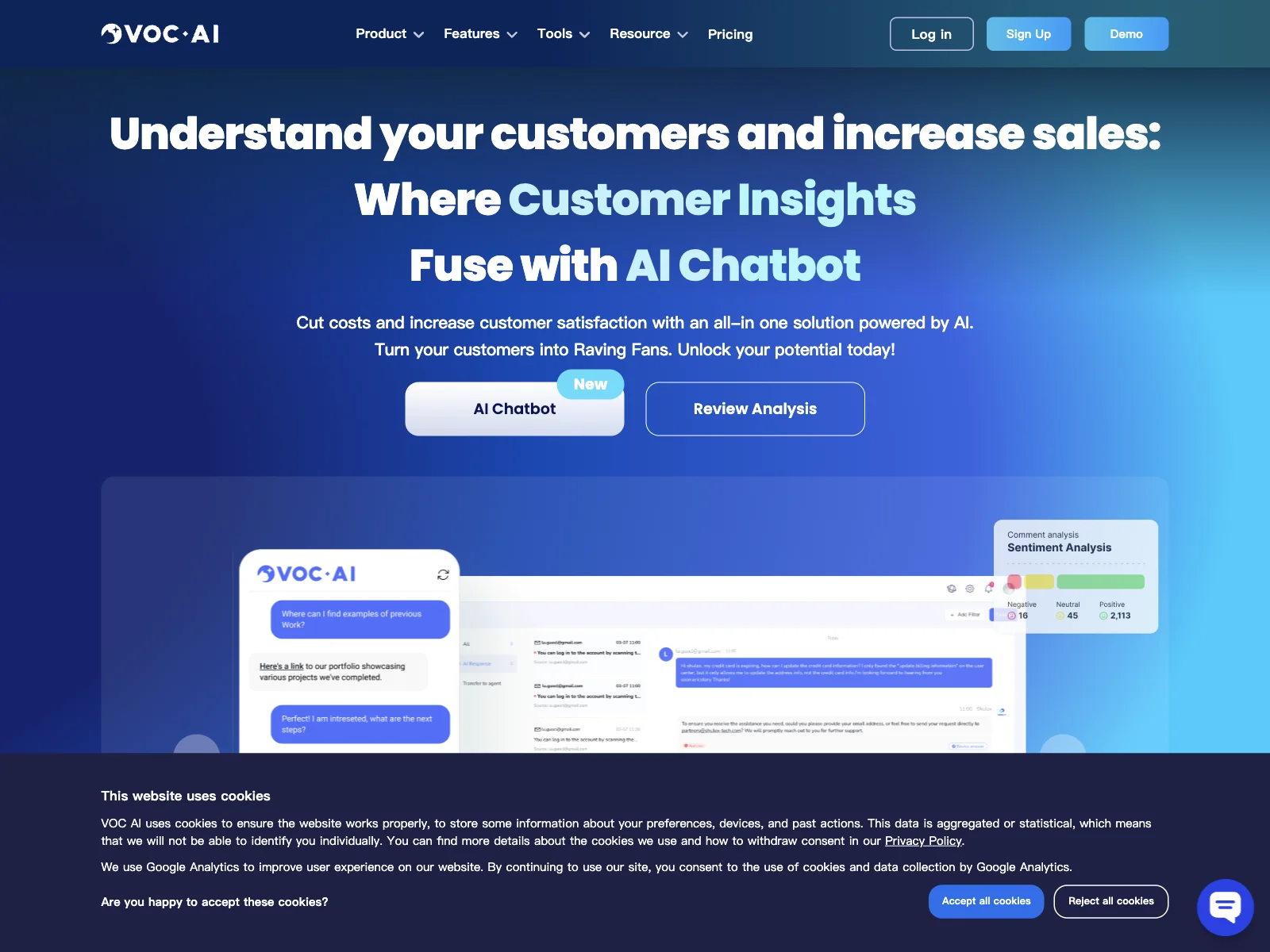 VOC AI: Unifying Customer Insights with AI Chatbot Excellence