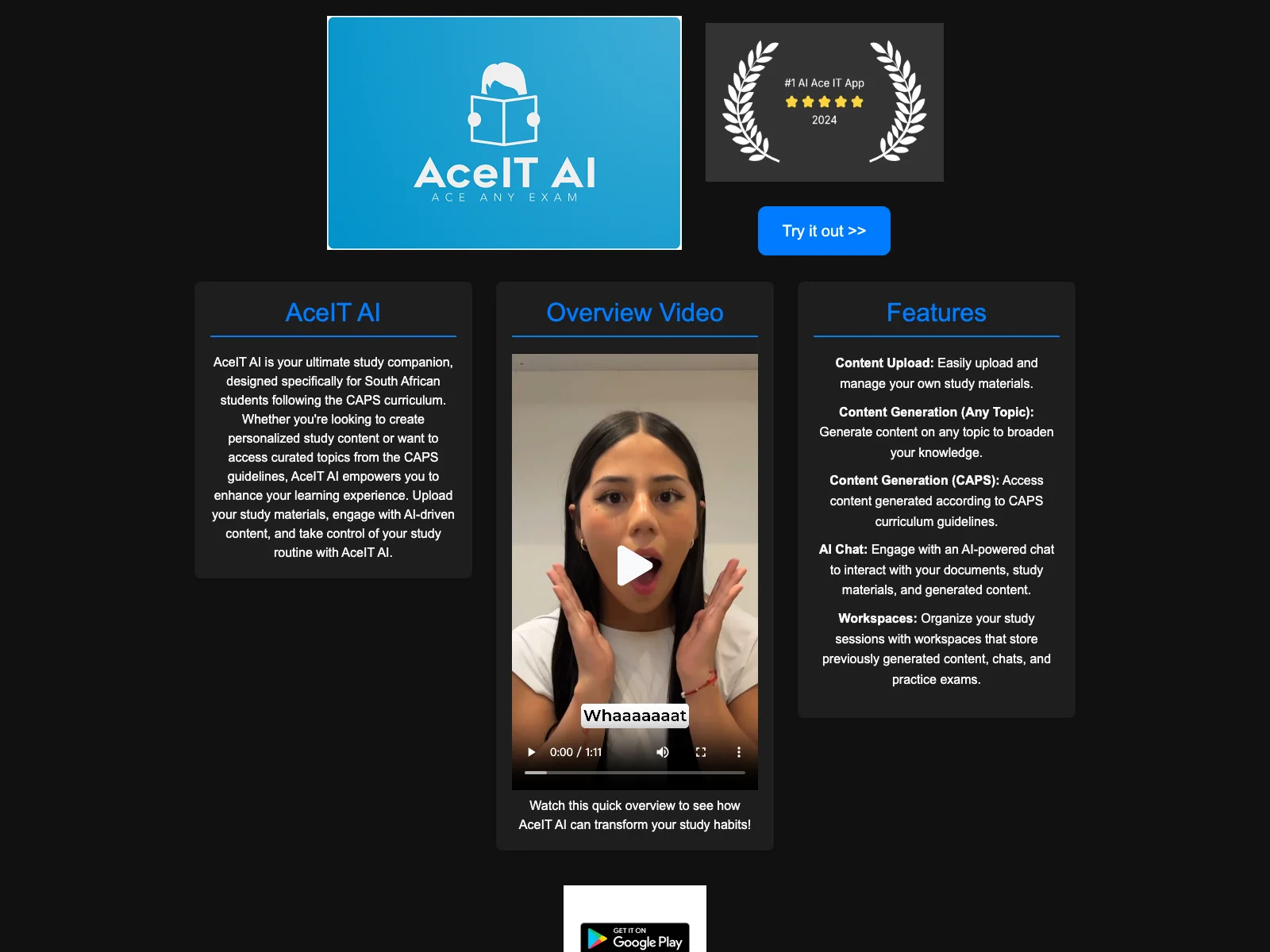 AceIT AI: Enhancing Learning for South African Students