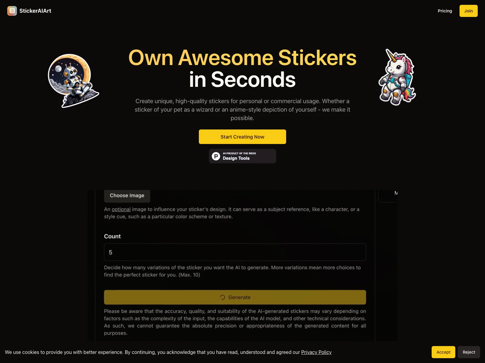 StickerAIArt: Unleash Your Creativity with Custom Stickers