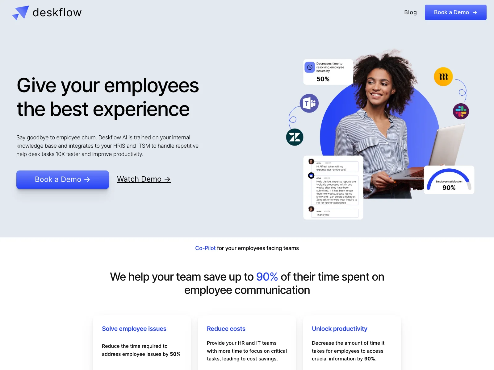 Deskflow: Empowering Employee Productivity with AI