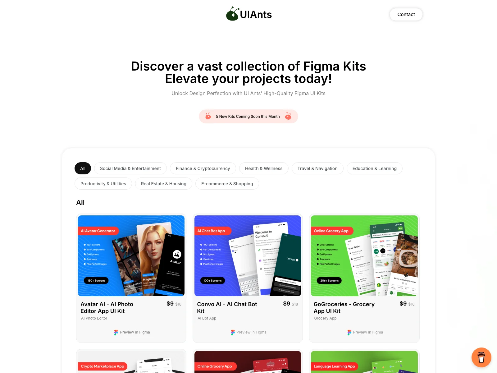 UIAnts: Unleashing High-Quality Figma UI Kits