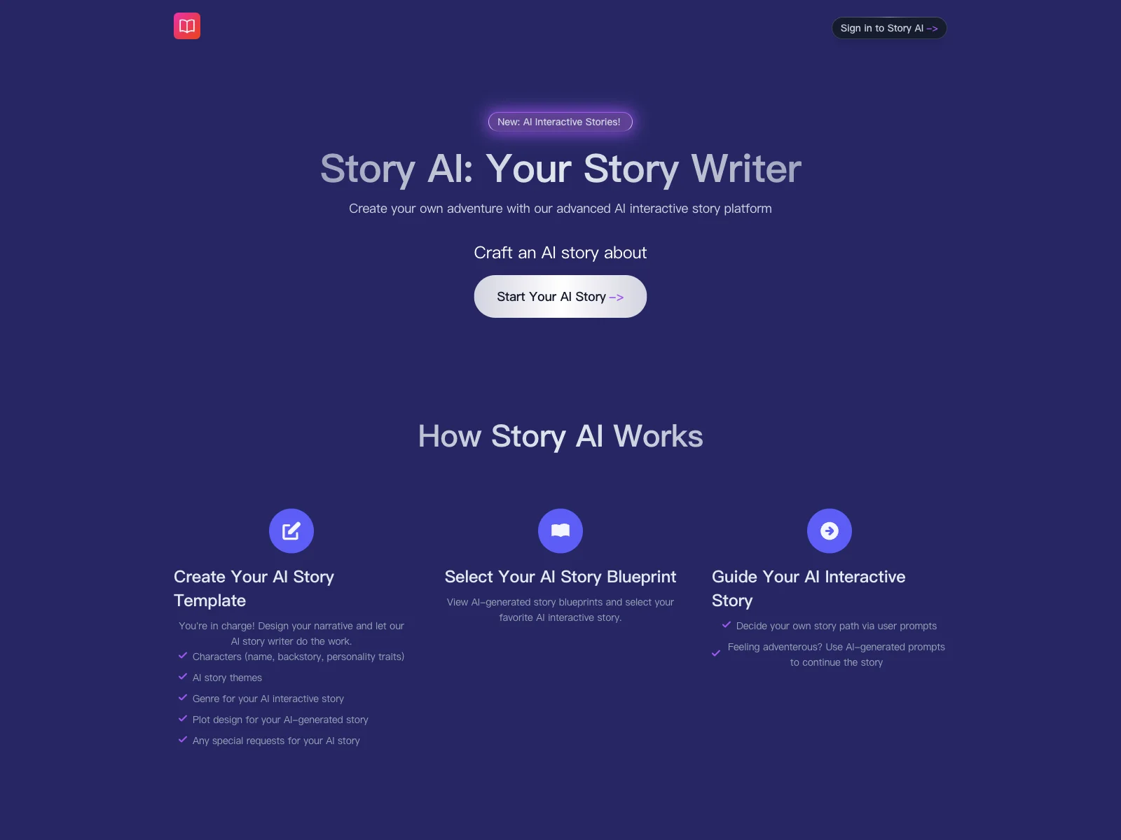 Story AI - Unleash Your Creativity with AI-Powered Stories