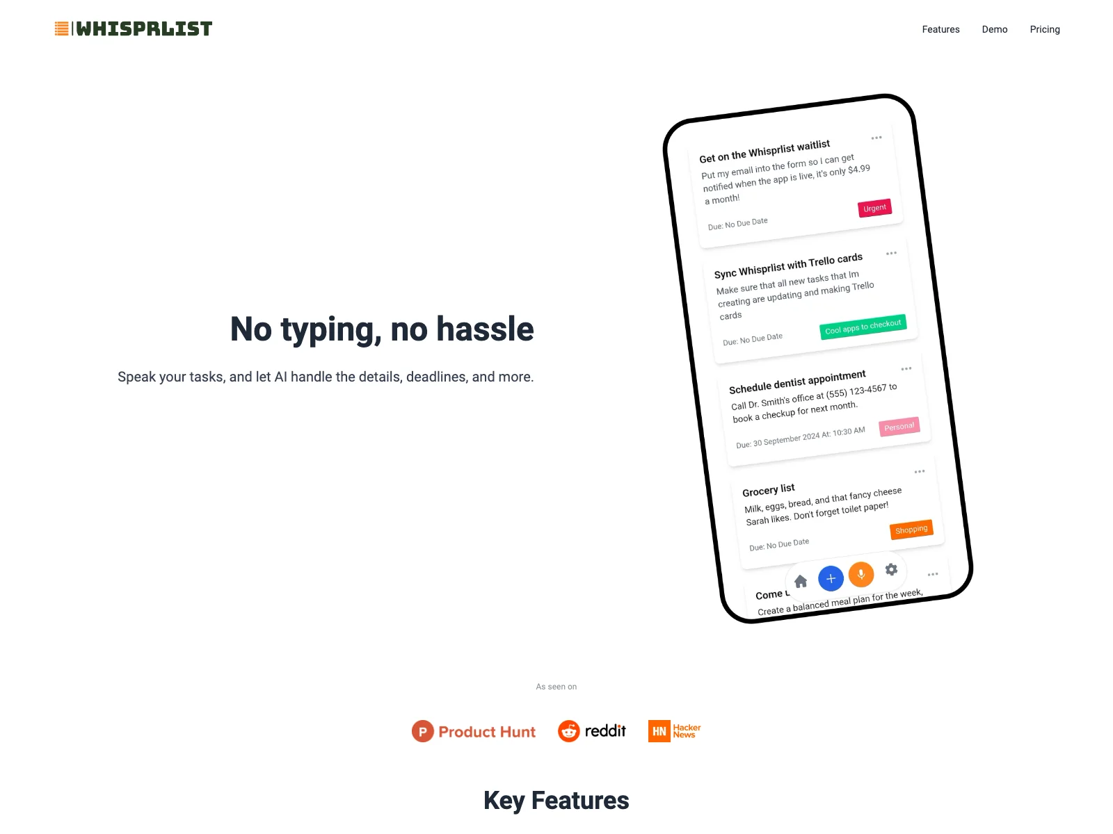 Whisprlist: Simplify Task Management with AI