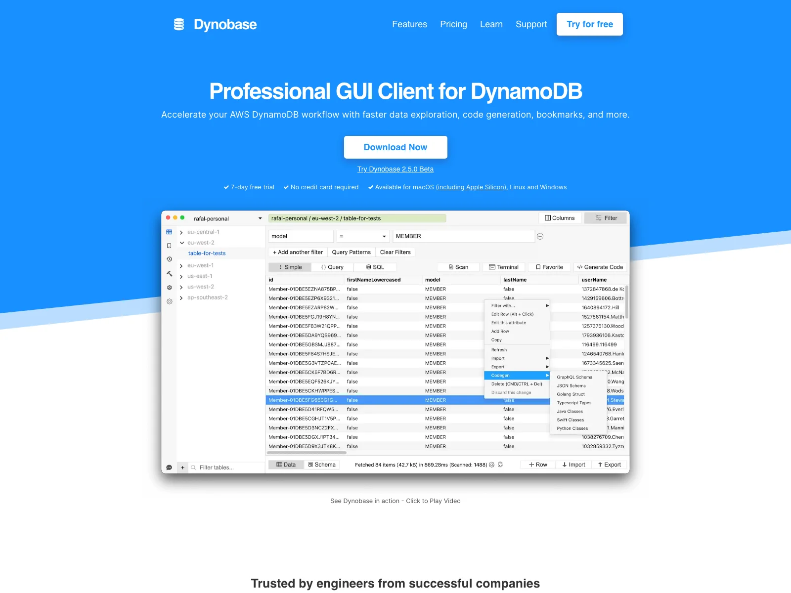 Dynobase: The Ultimate Professional GUI Client for DynamoDB Workflow Enhancement