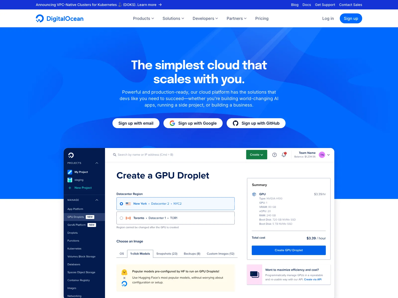 DigitalOcean: The Ideal Cloud Infrastructure for Developers' Success