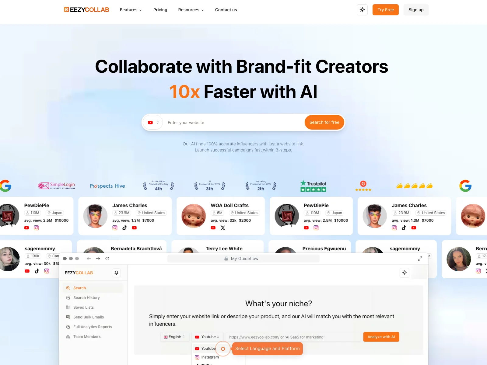 EezyCollab: AI-Powered Influencer Marketing for Higher ROI