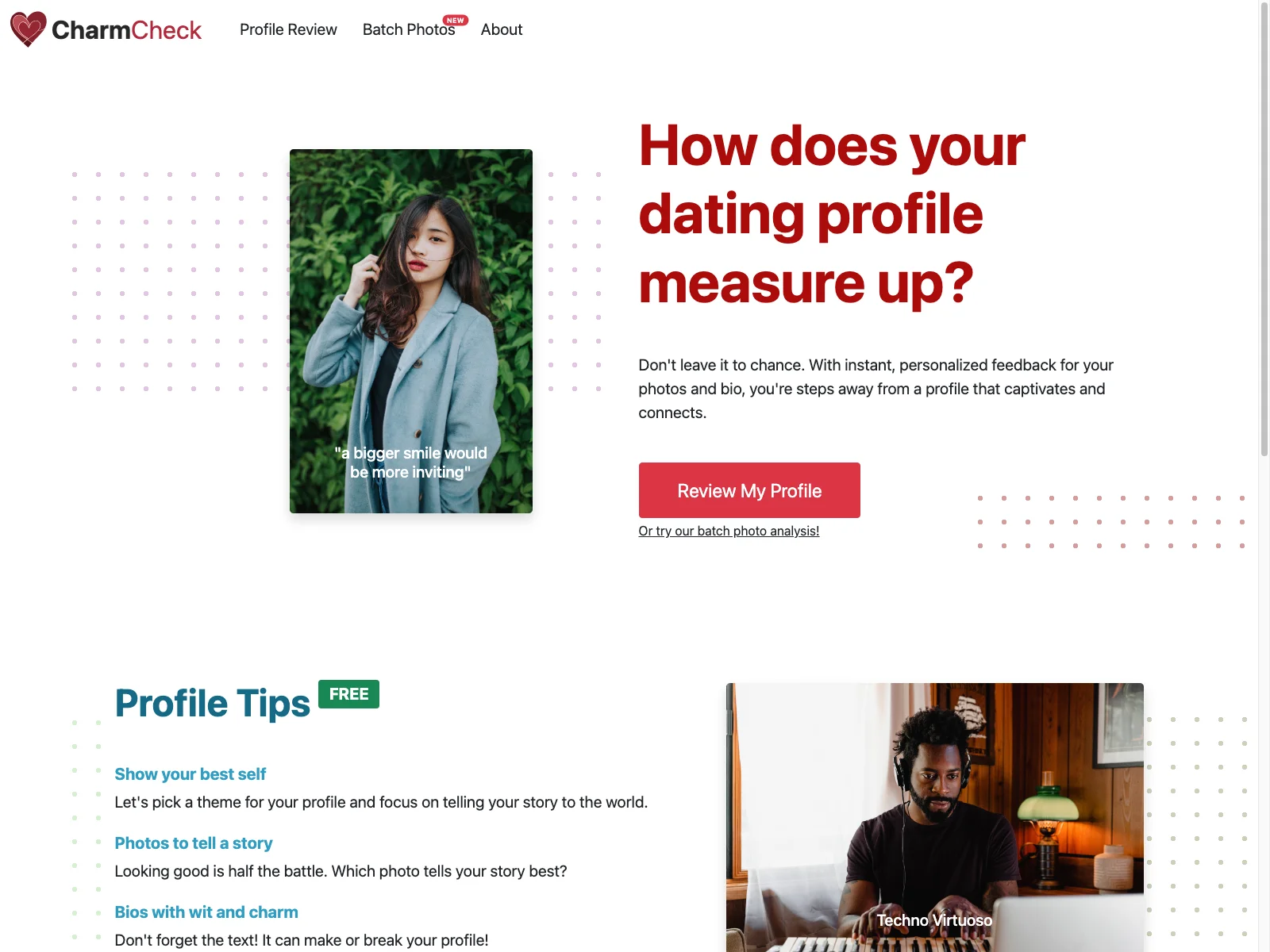 Charm Check: Transform Your Dating Profile