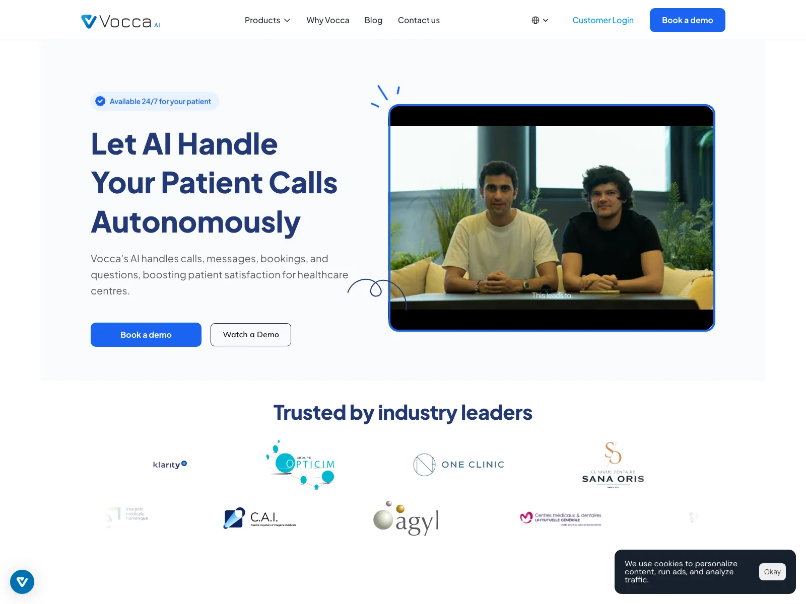 Vocca - Enhancing Healthcare with AI Call Center