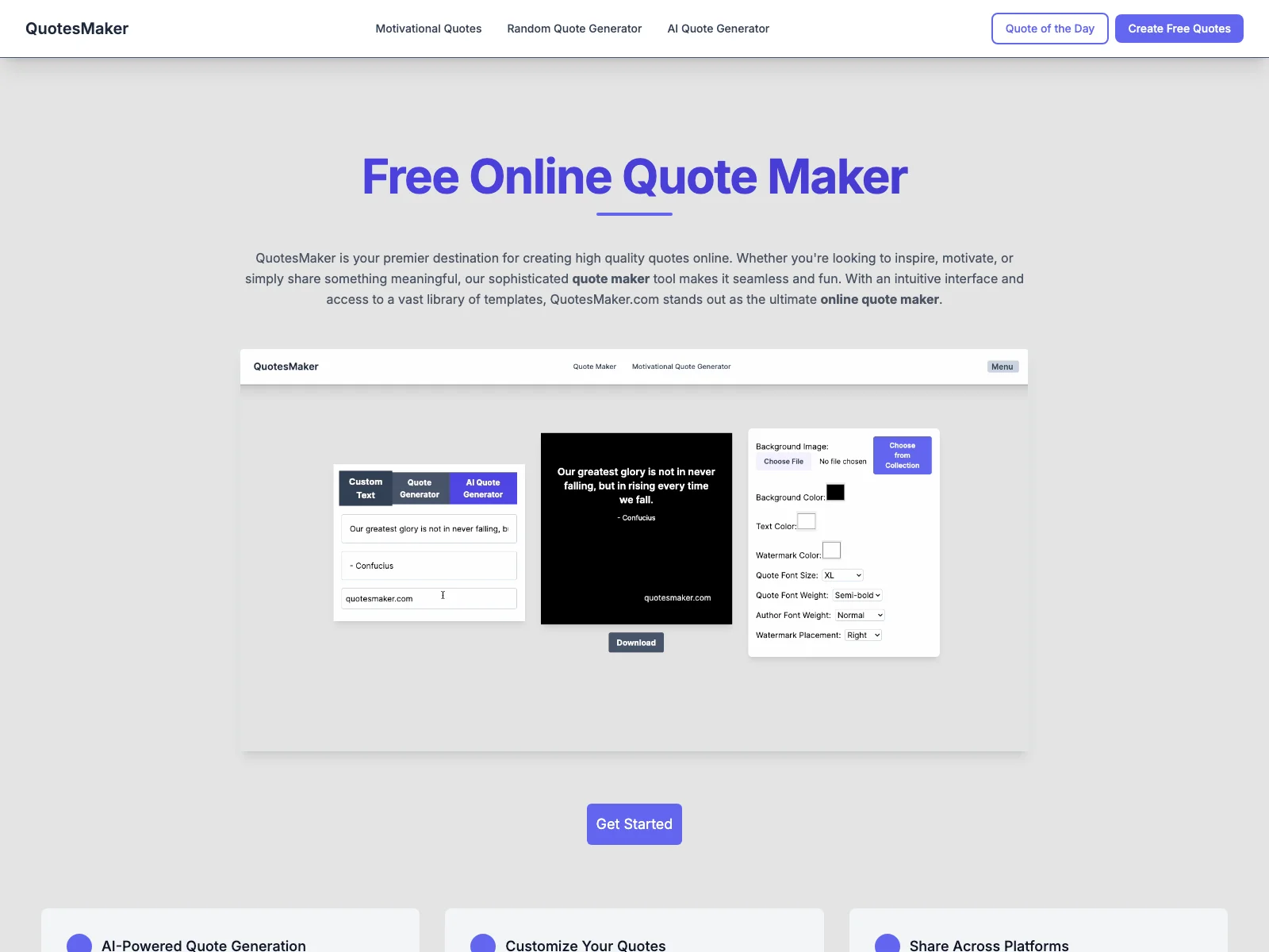 Create Inspiring Quotes with QuotesMaker - AI-Powered