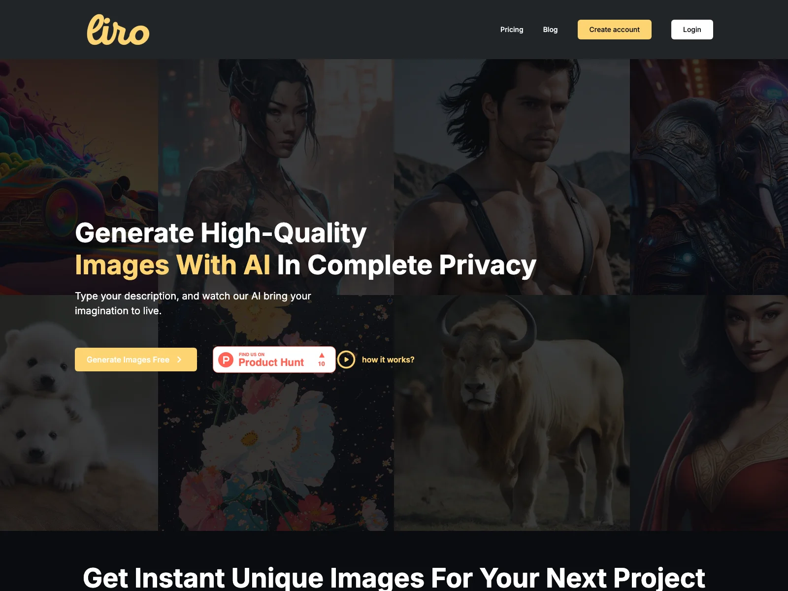 Liro.ai: Generate Stunning AI Images with Ease and Privacy