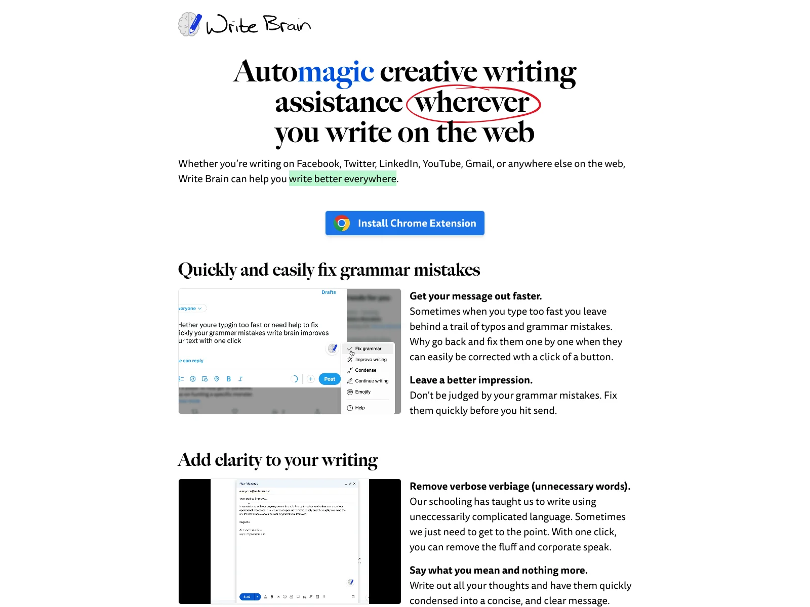 Write Brain: Enhance Your Writing with AI 📝