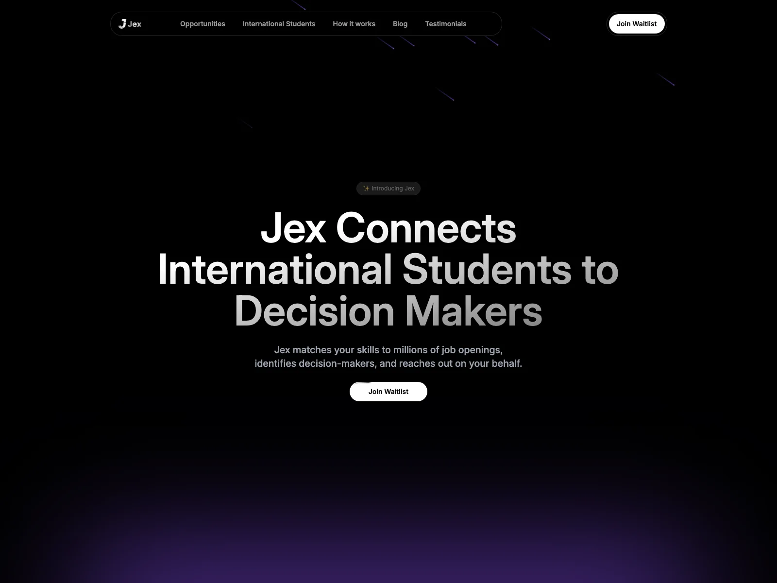 Jex: Automating Job Search for International Students with AI