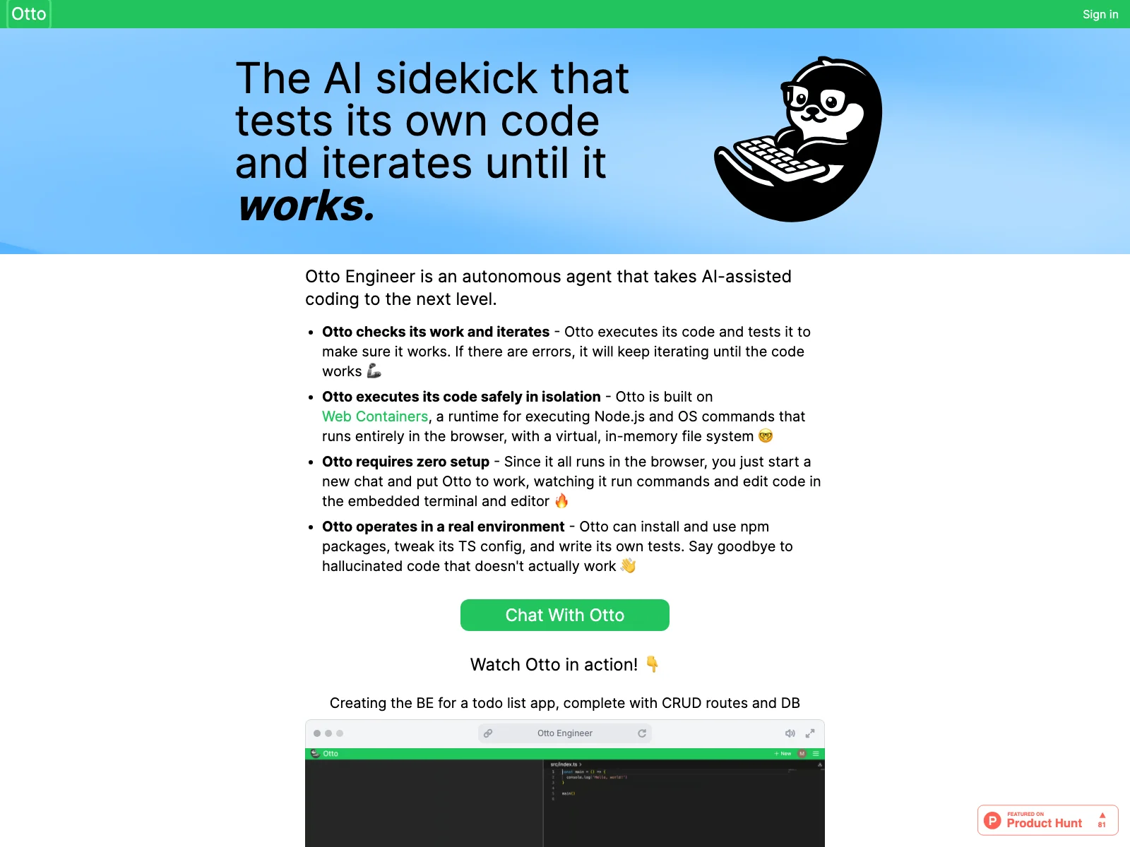 Otto Engineer: The AI Sidekick for Effortless Coding