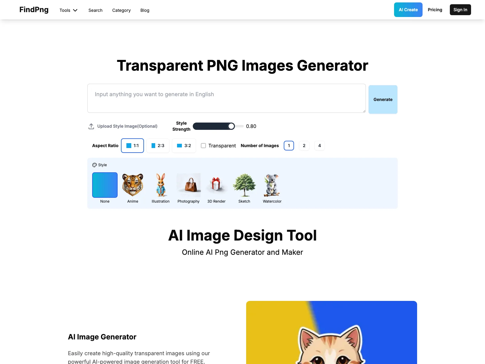 FindPng - Unleash Your Creativity with AI Image Generation