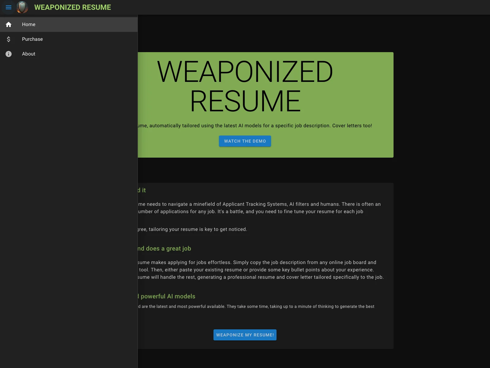 WEAPONIZED RESUME: Tailor Your Resume with AI