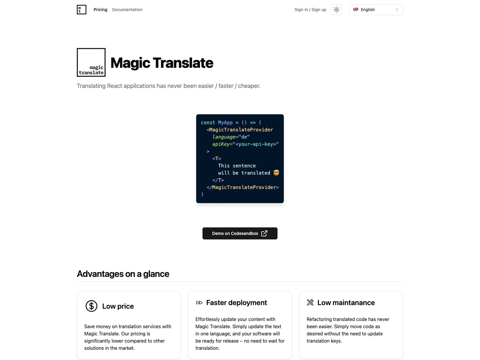 Magic Translate: The AI-Powered Solution for Quick and Affordable React App Translation