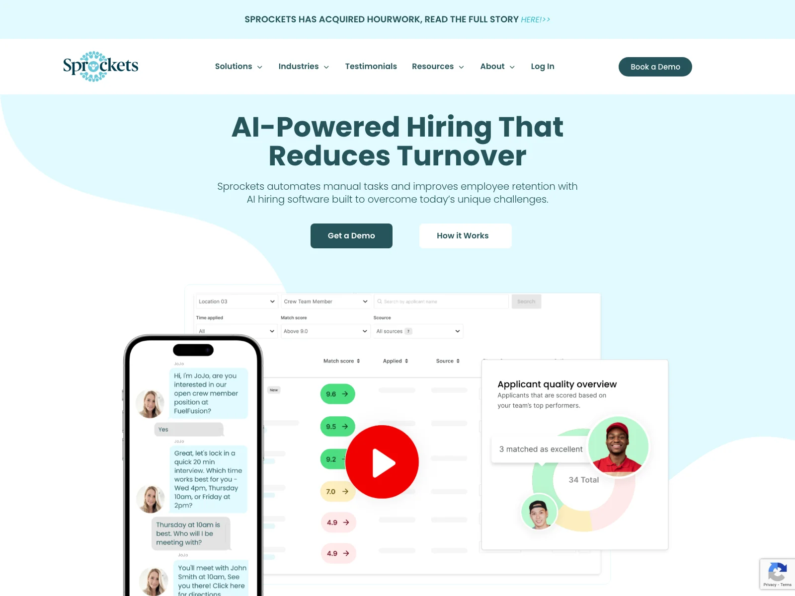 Sprockets: AI Hiring Software for Reduced Turnover