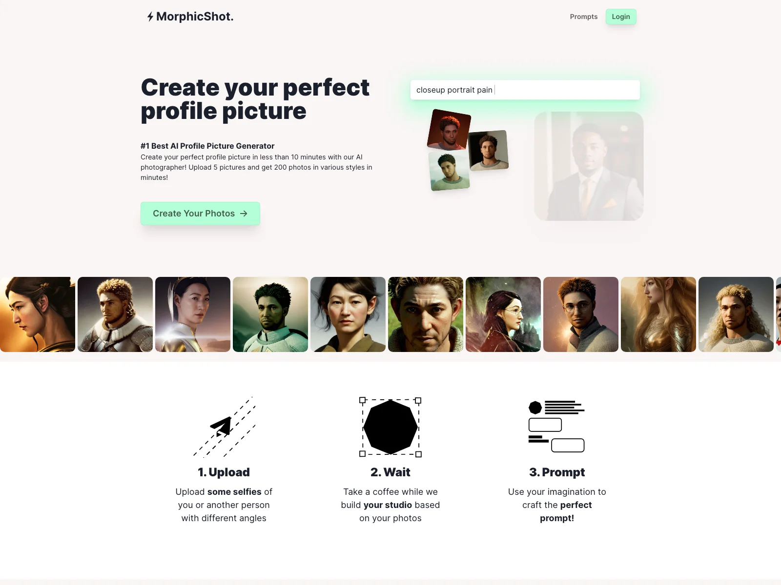 MorphicShot: Create Stunning Profile Pictures with AI