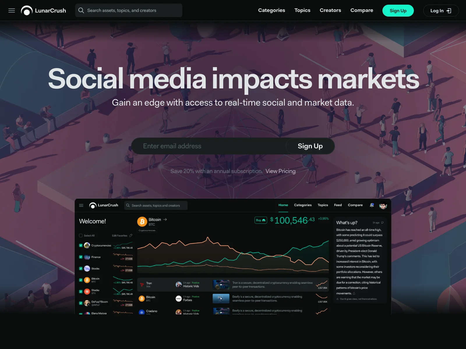 LunarCrush: Empowering Investment Decisions with Social Media Insights