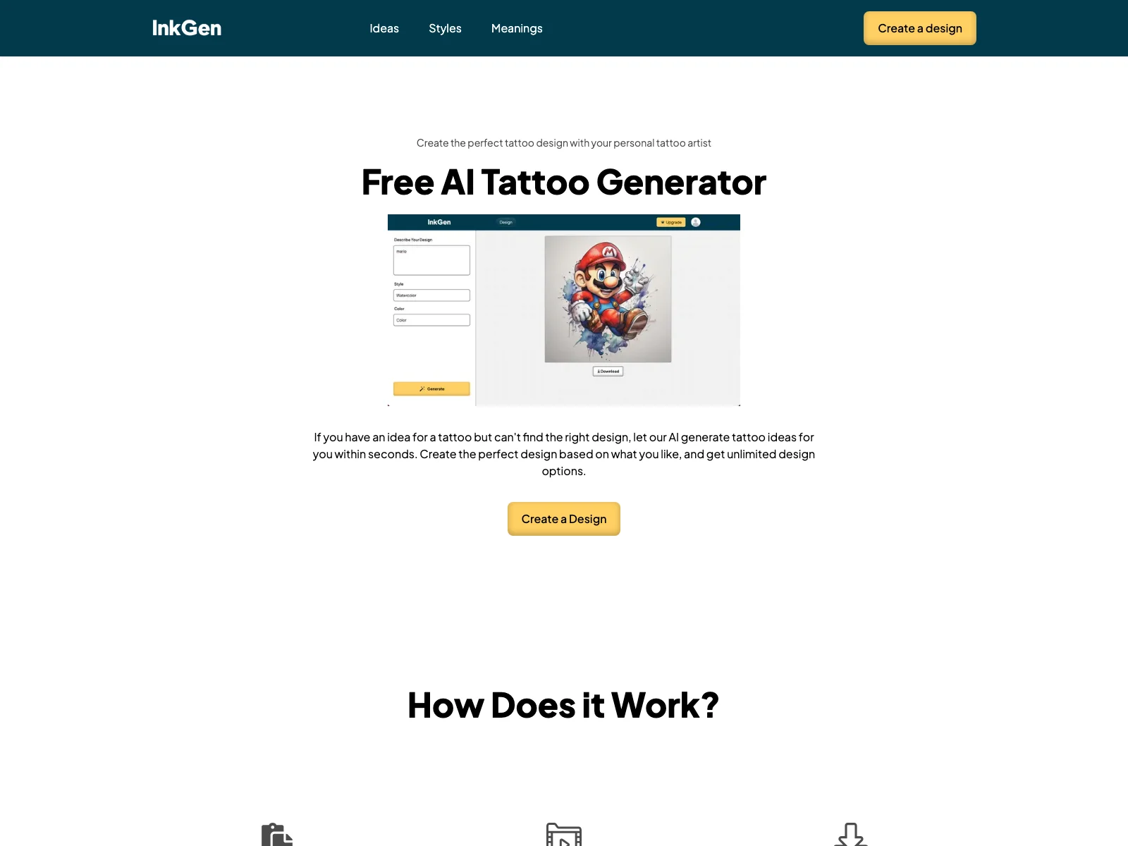 InkGen: Unleash Your Creativity with AI Tattoo Designs