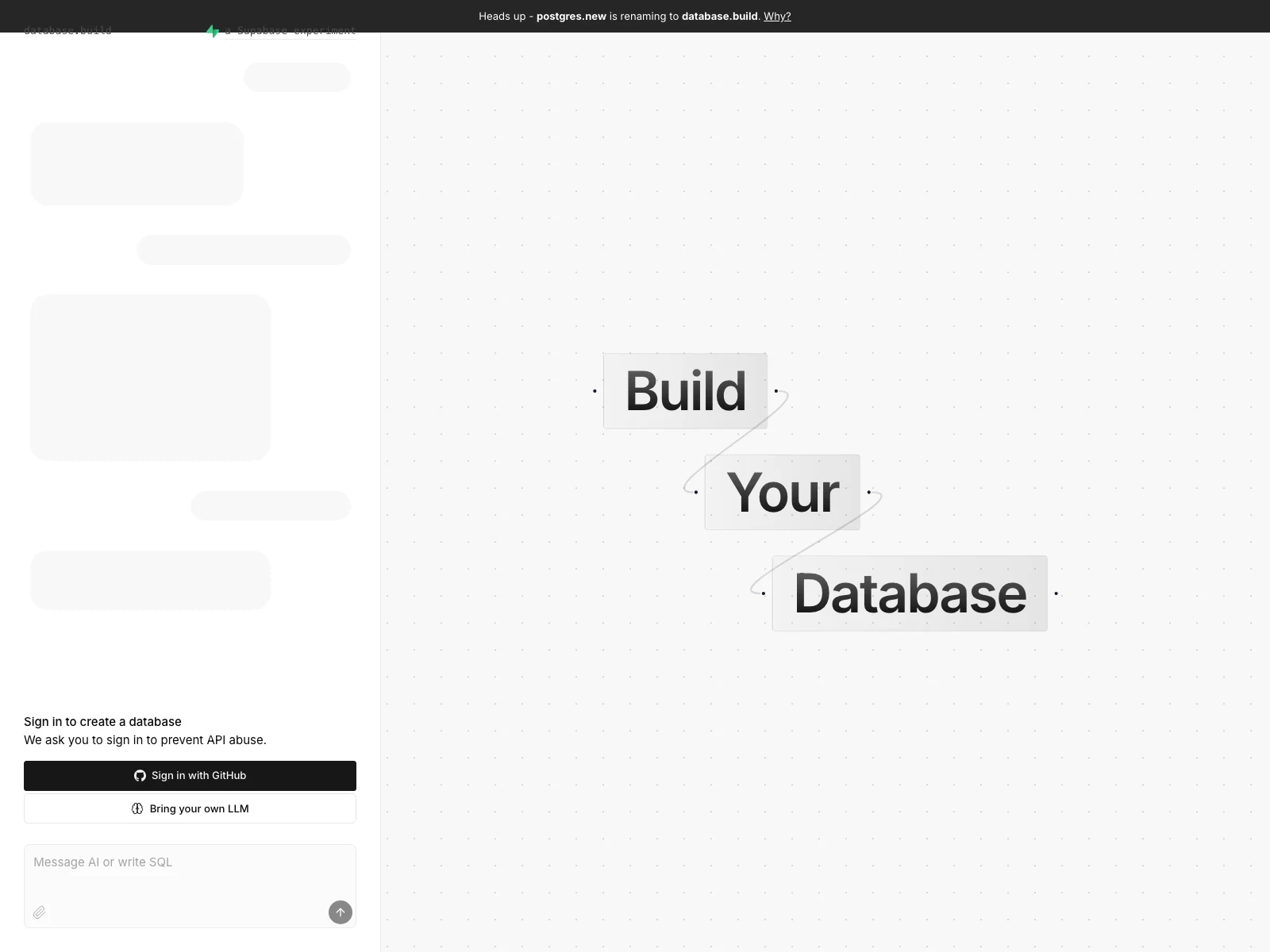 database.build: A Postgres-Focused Database Creation Solution