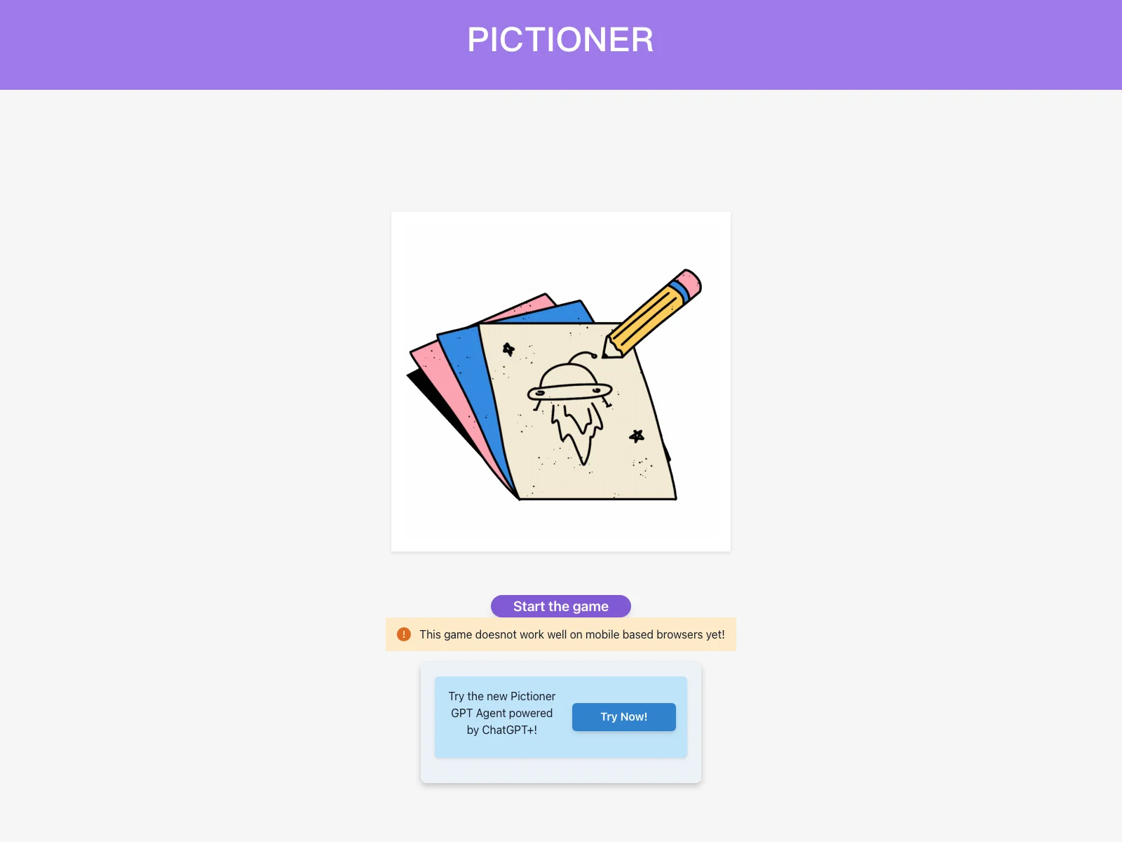 Pictioner: An Innovative Game with a GPT Agent