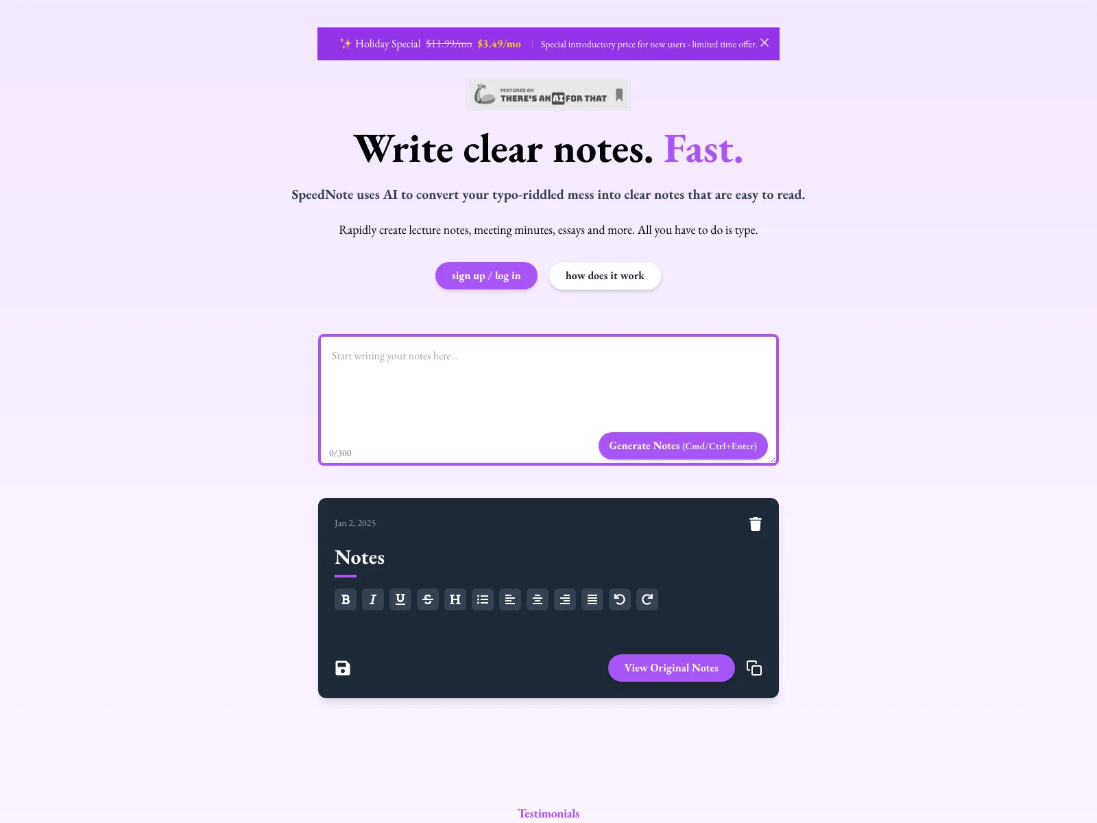 SpeedNote AI: Transform Your Notes with AI Efficiency