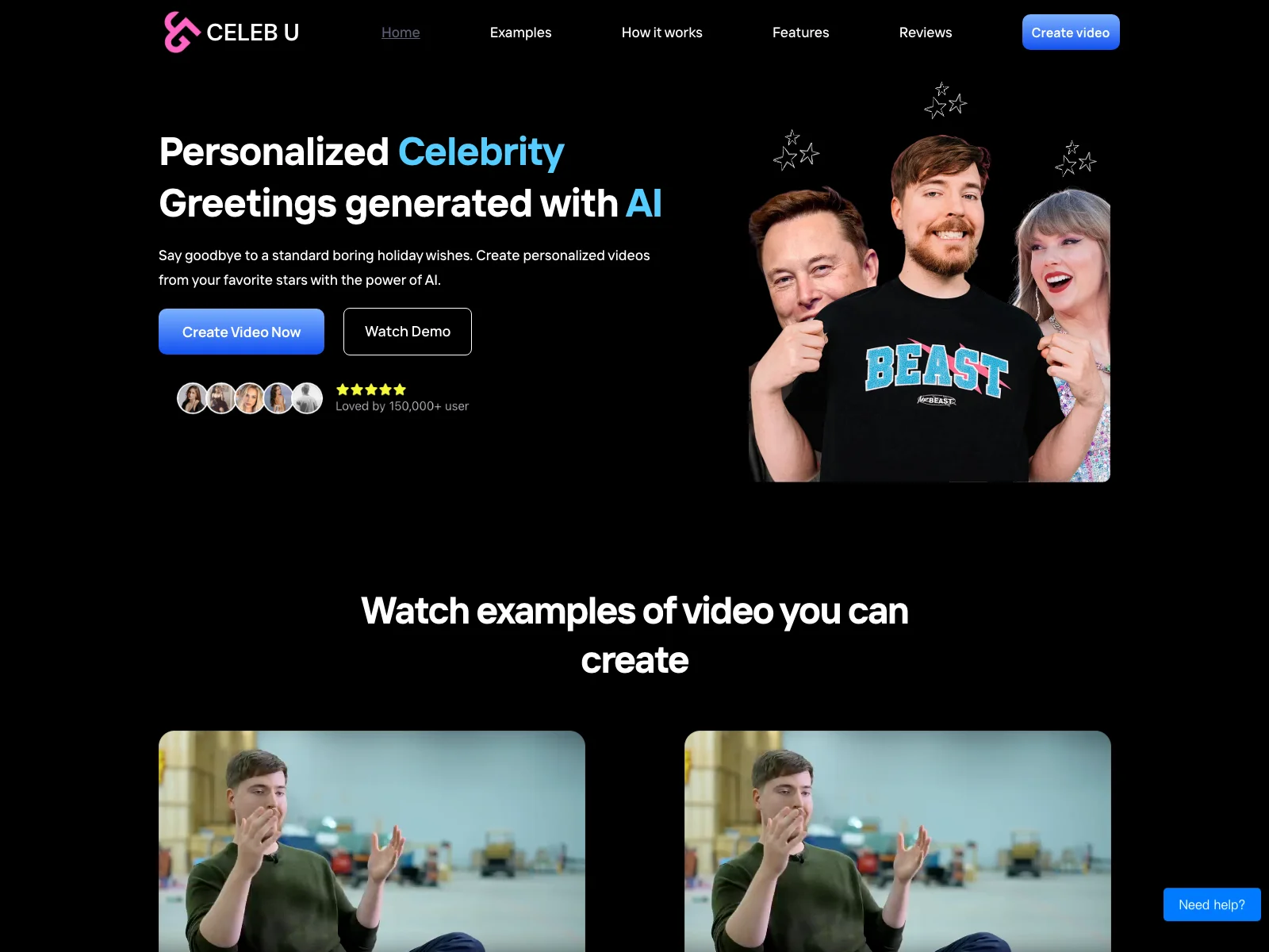 CelebU: Transform Ordinary Greetings with AI-Powered Celebrity Videos