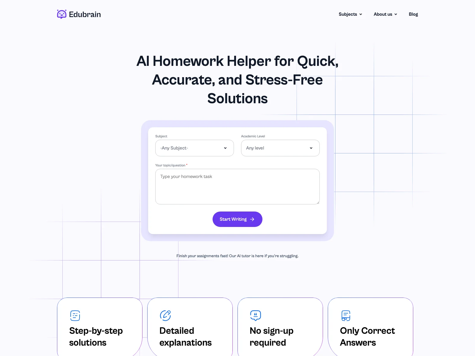 Edubrain.ai: Boost Your Grades with AI Homework Help