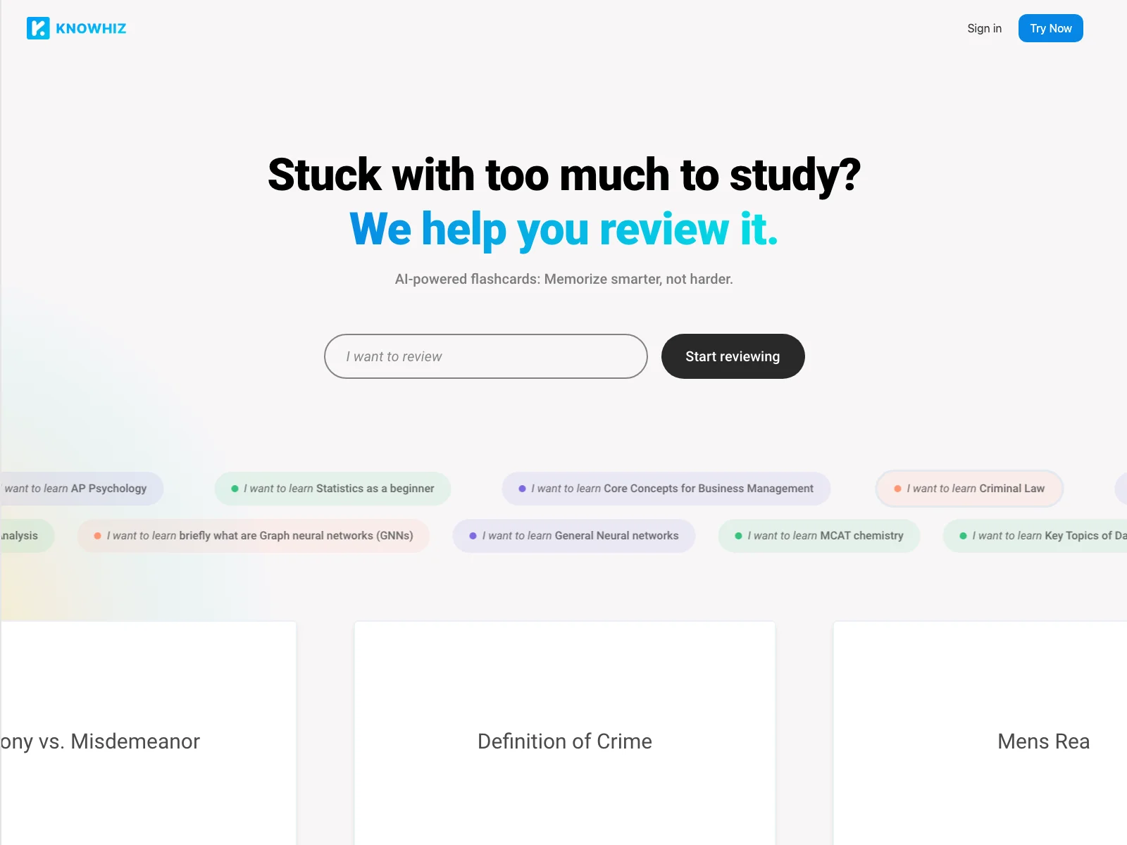 KnoWhiz: Personalized Study Tool for Smarter Learning