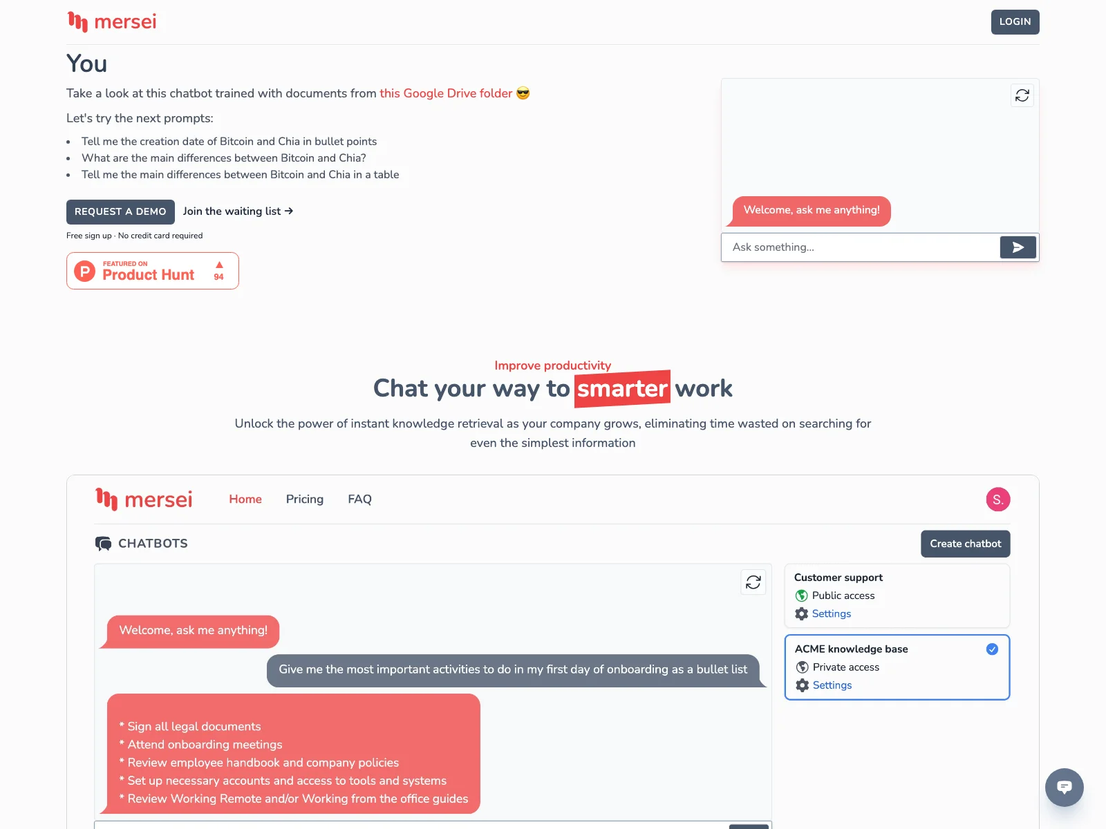 mersei: Your AI-Powered Chatbot for Enhanced Productivity and Knowledge Retrieval